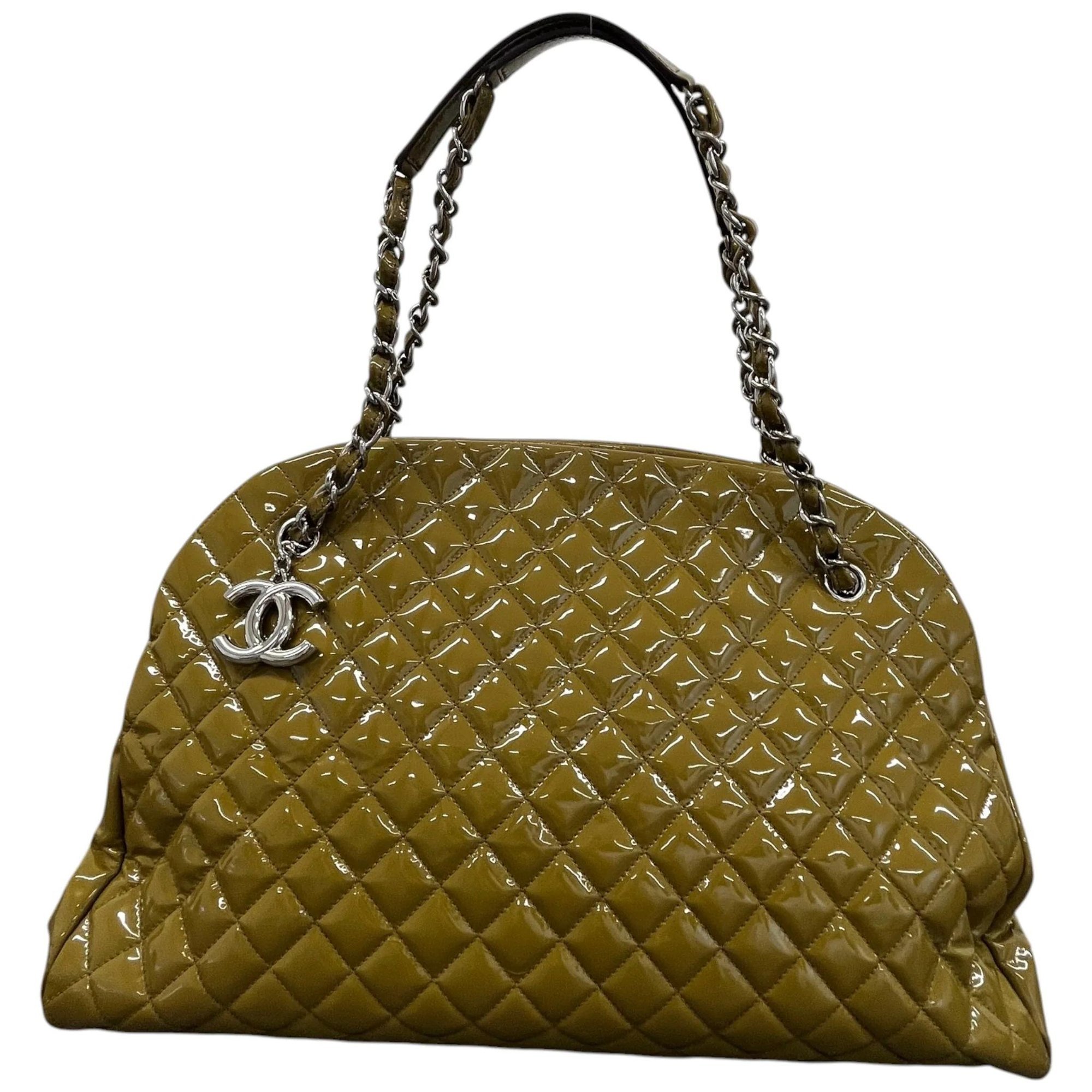 Patent leather handbag