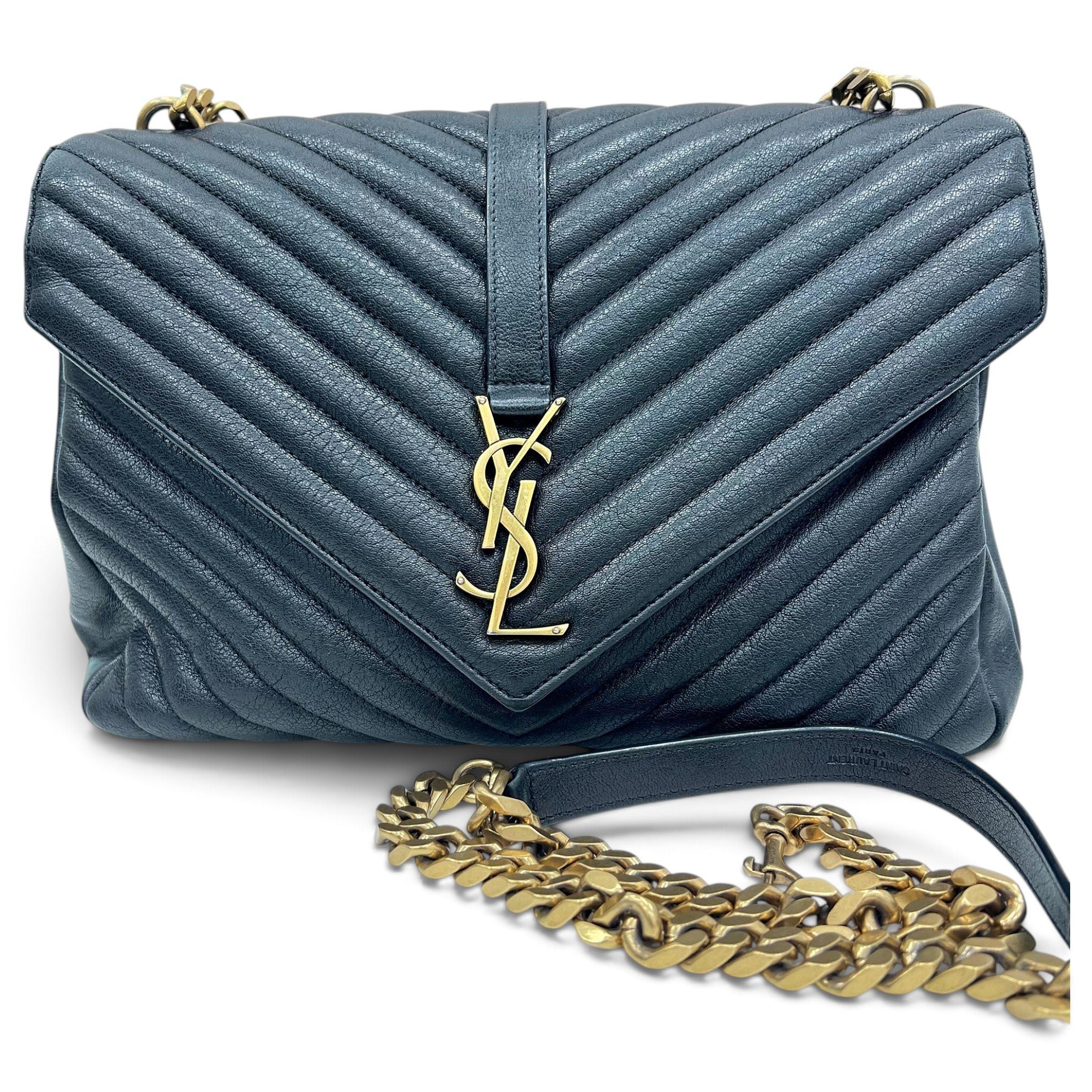 Collége monogramme leather handbag