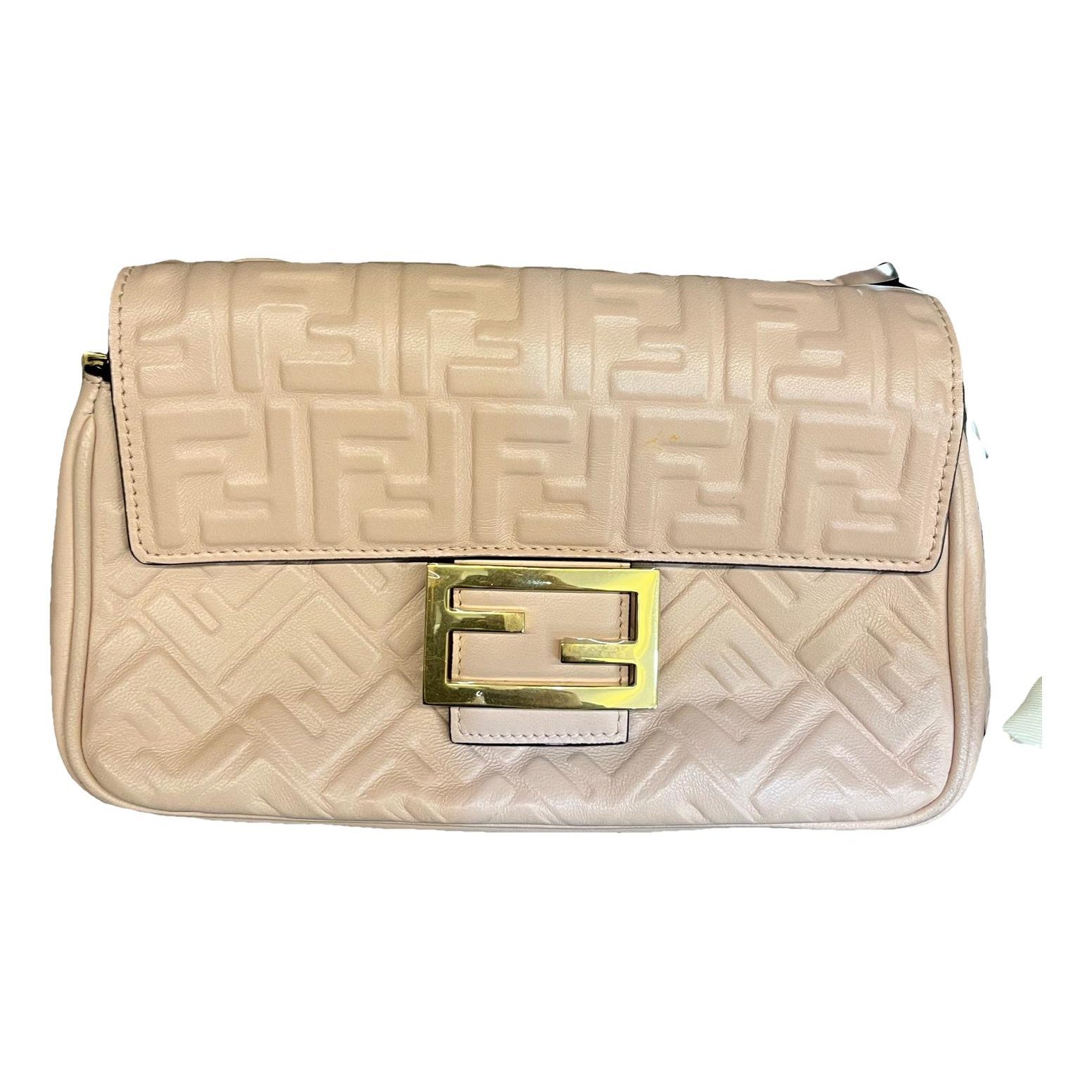Baguette leather handbag