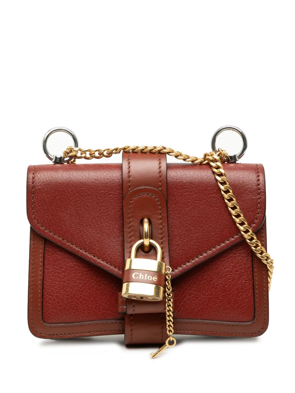 2020 Mini Leather Aby Lock Chain Flap crossbody bag