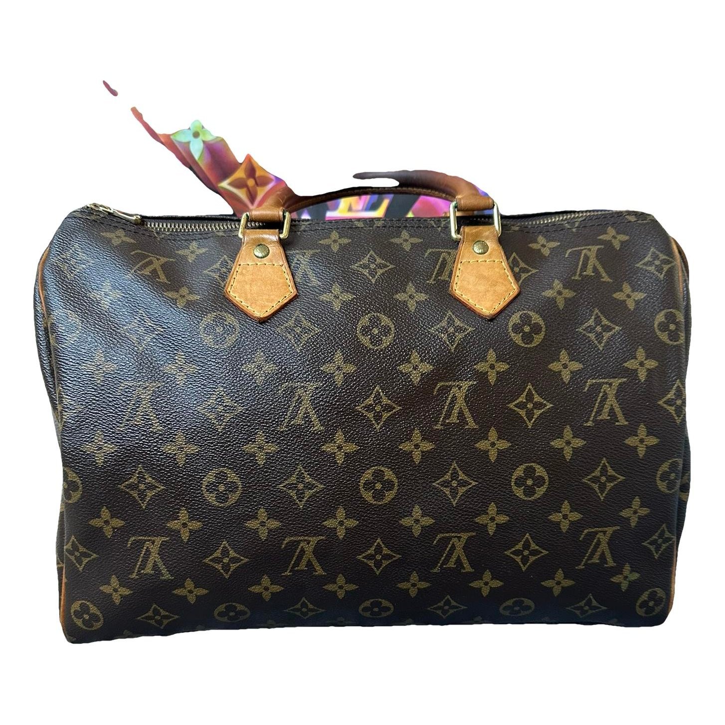 Speedy leather handbag