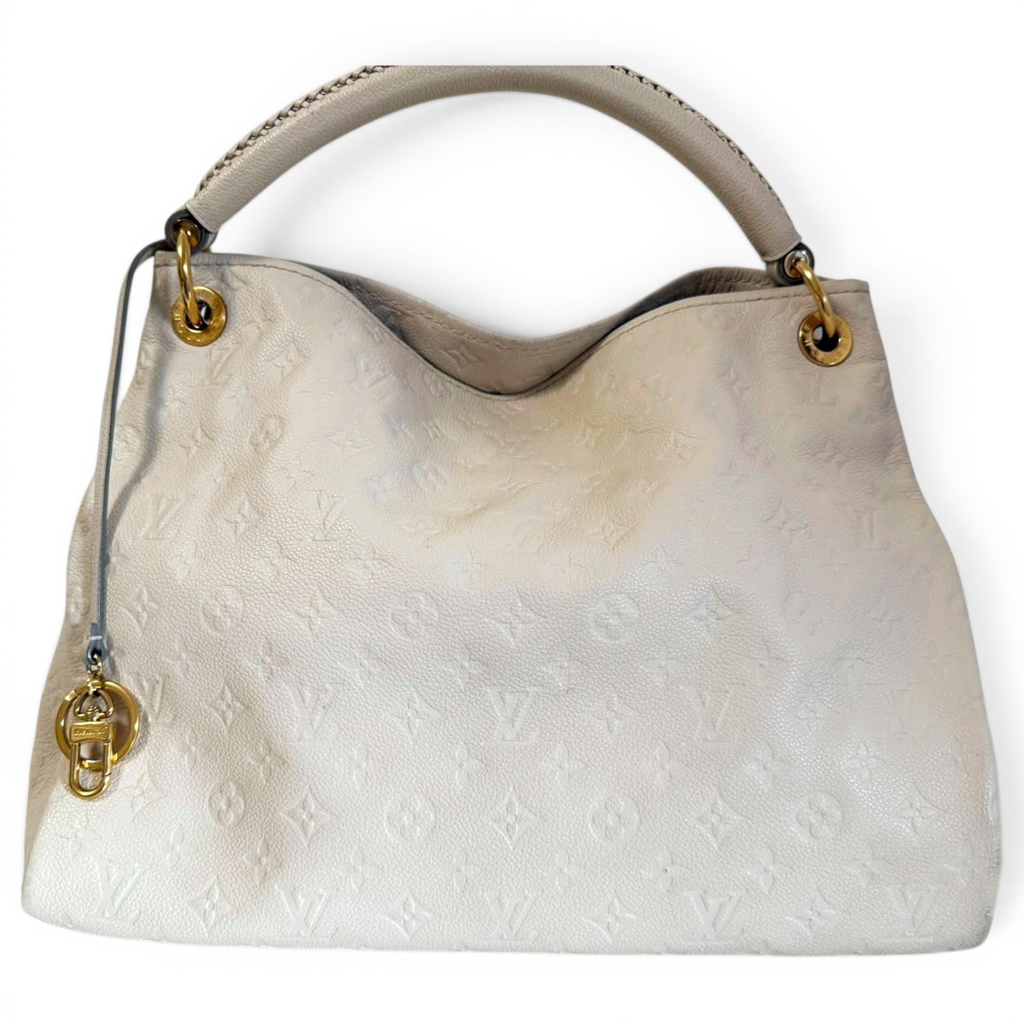 Artsy leather handbag