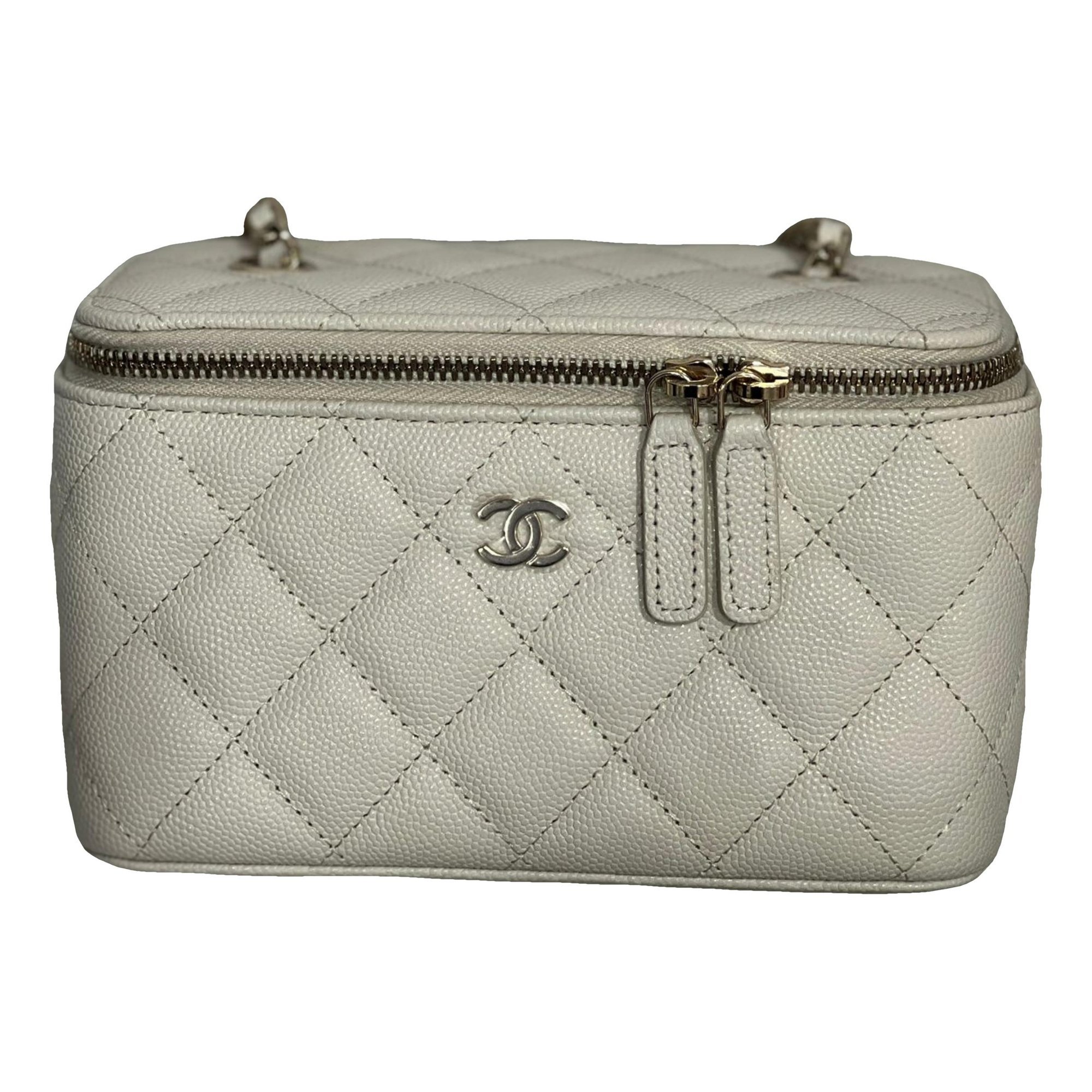 Vanity leather handbag
