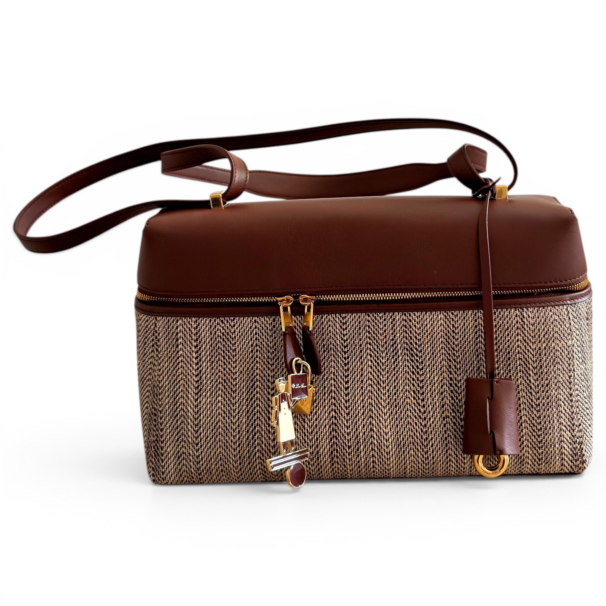 Loro Piana Extra Bag linen handbag