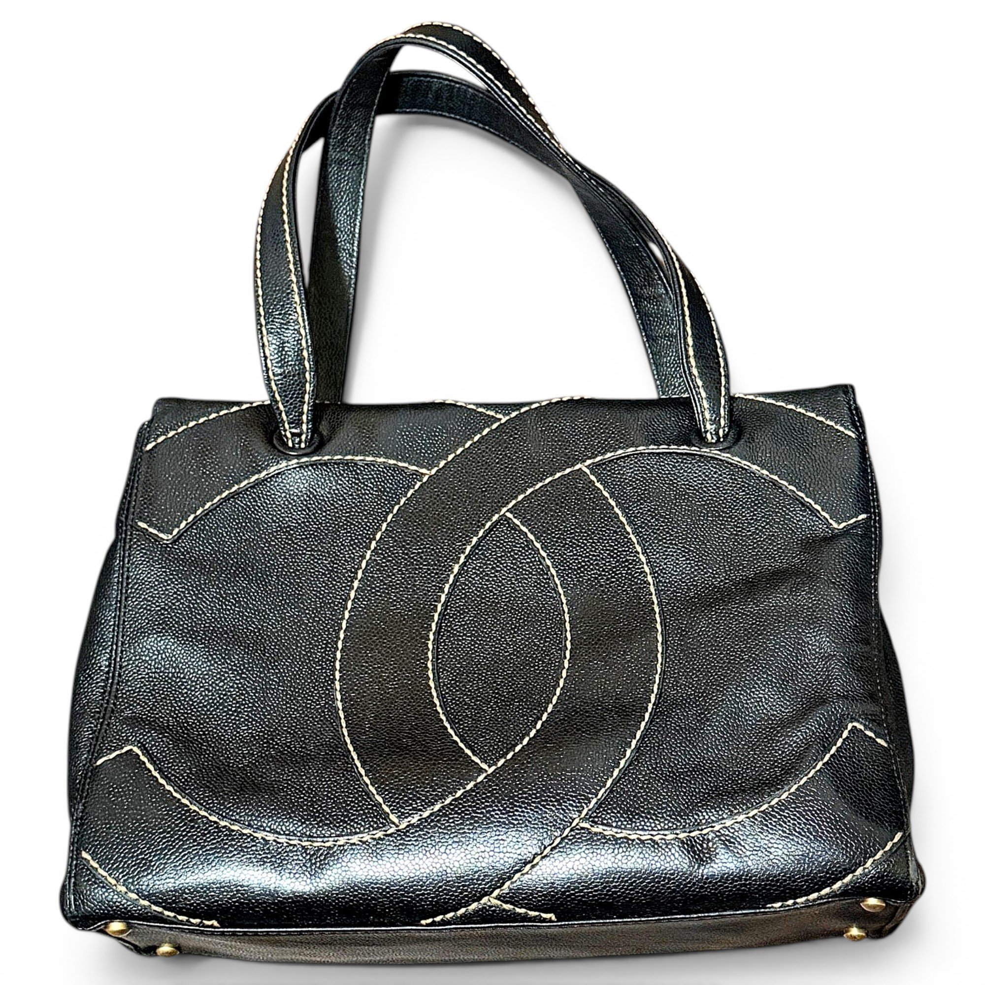 Leather tote