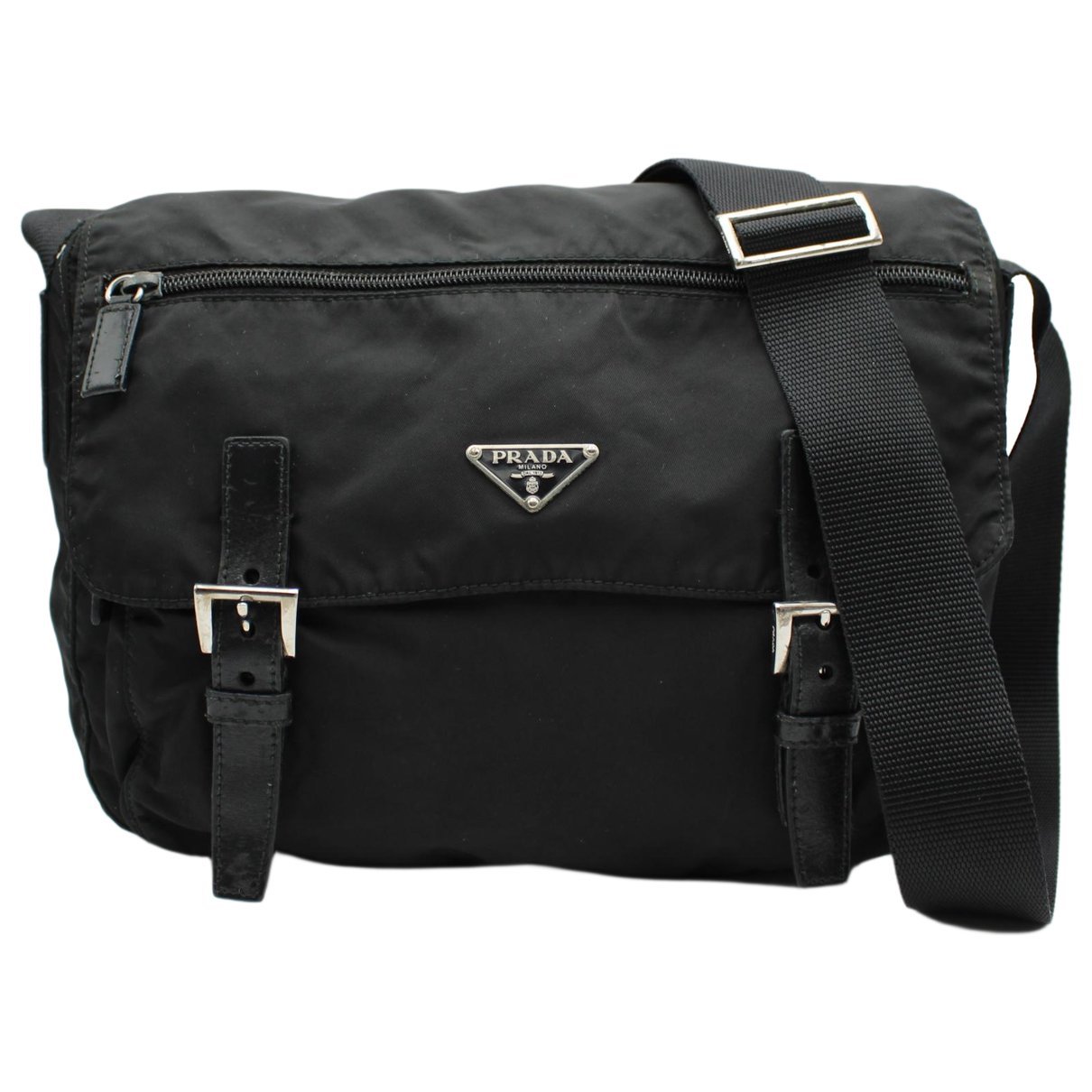 Re-Nylon cloth crossbody bag