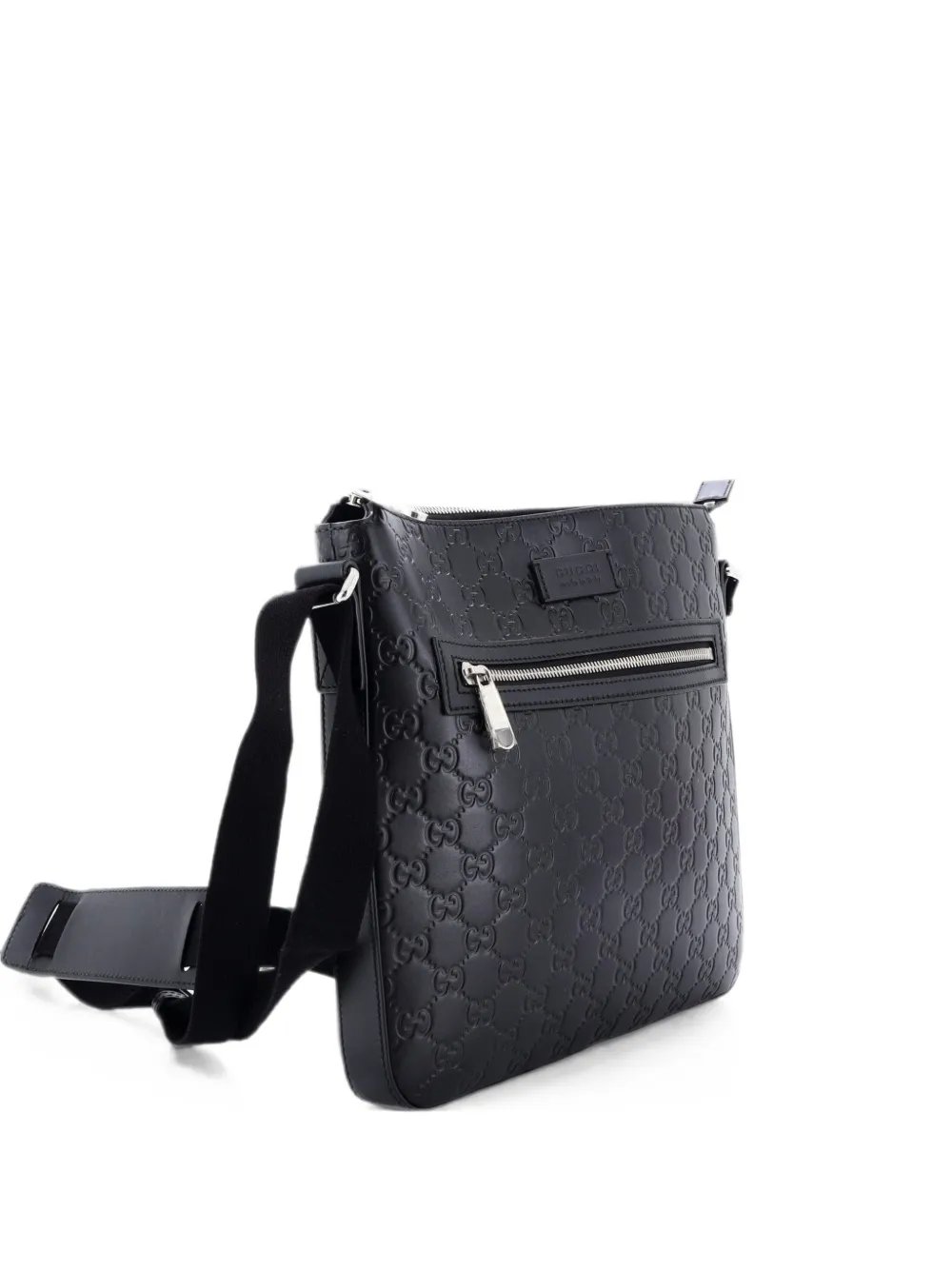 Signature Zip Messenger Bag Guccissima Leather Medium crossbody bag