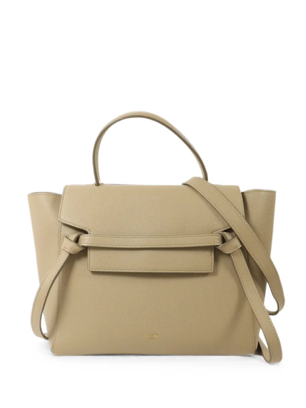 micro Belt leather tote bag