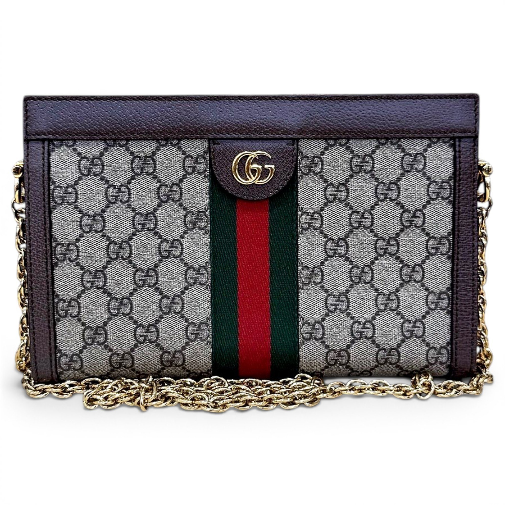 Ophidia Chain cloth crossbody bag