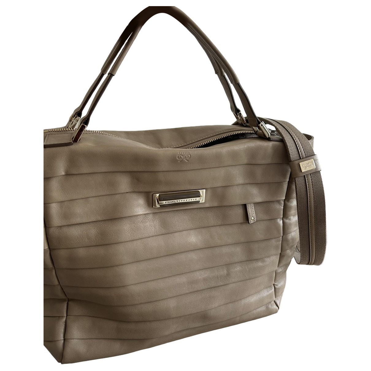 Leather tote