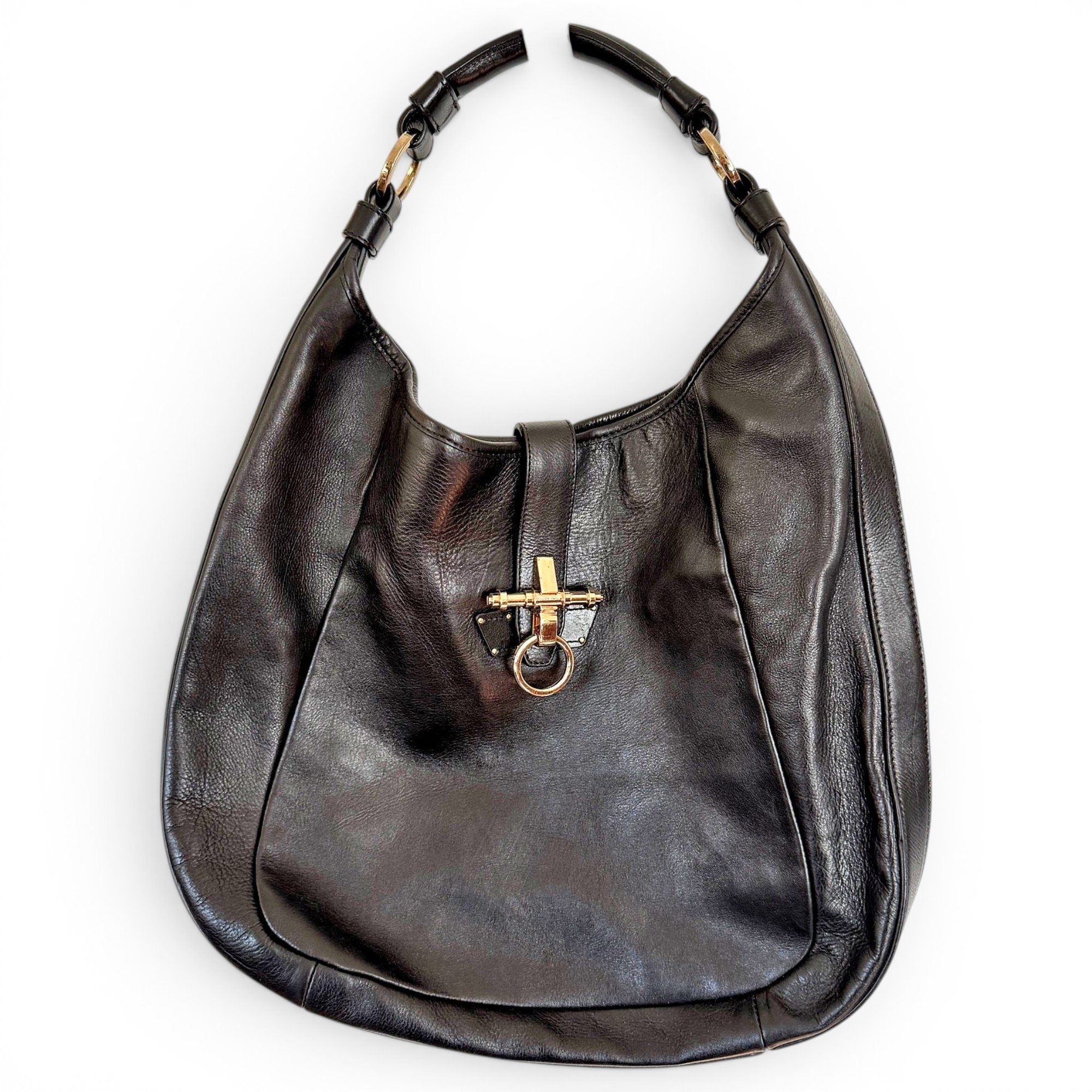 Obsedia leather clutch bag
