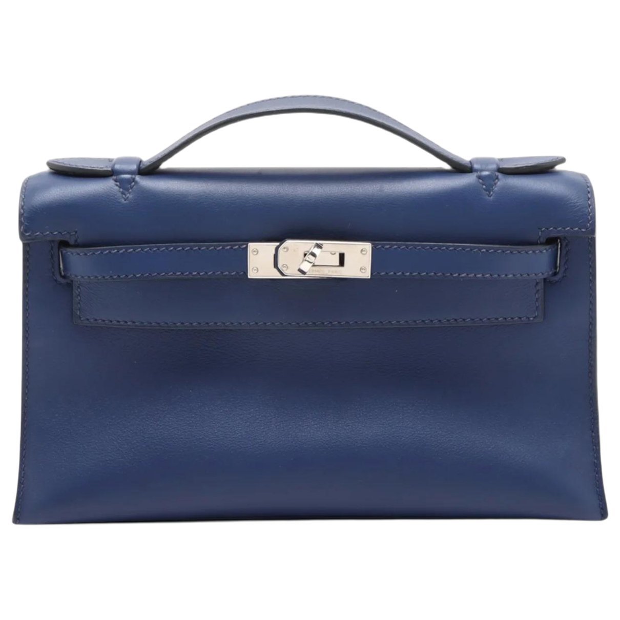 H leather handbag