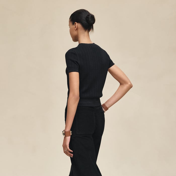 Noir Short-sleeve Sweater