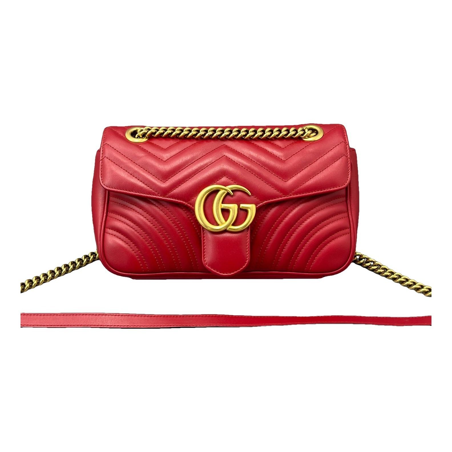 GG Marmont Flap leather handbag