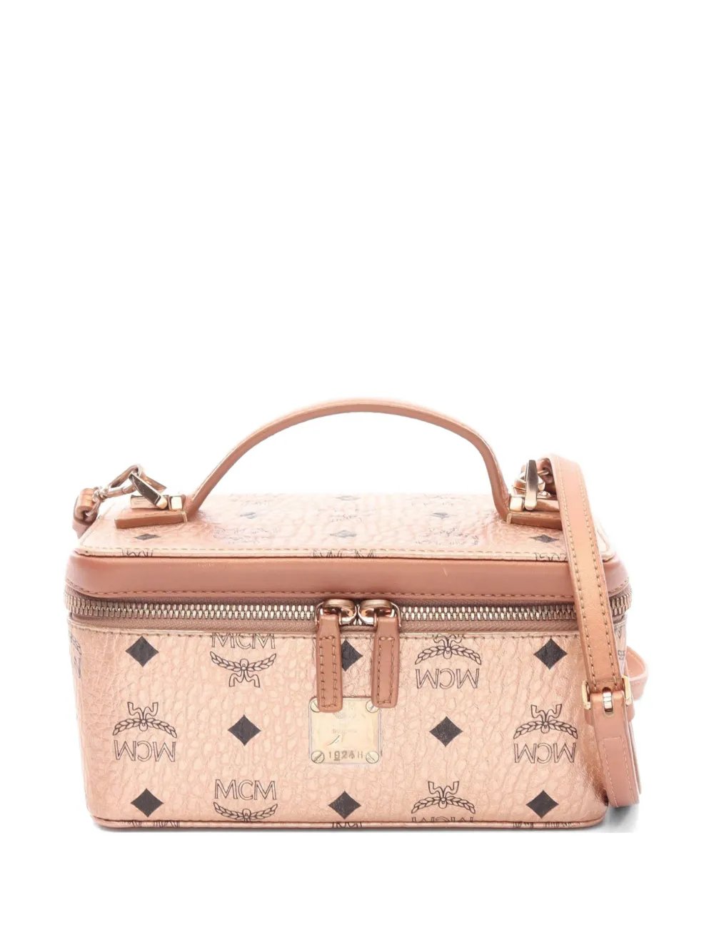 2000s Visetos Rockstar leather vanity bag