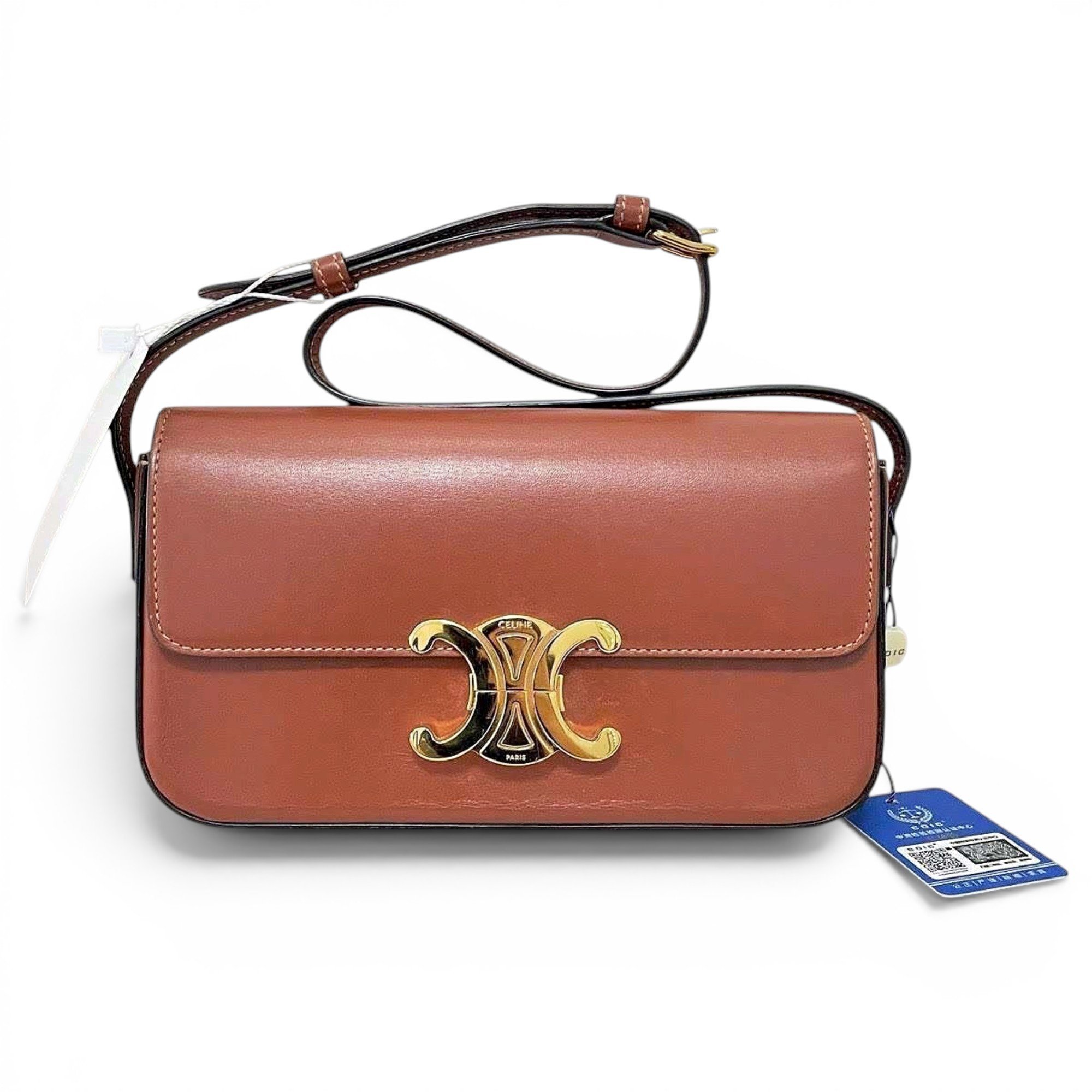 Triomphe Long leather handbag