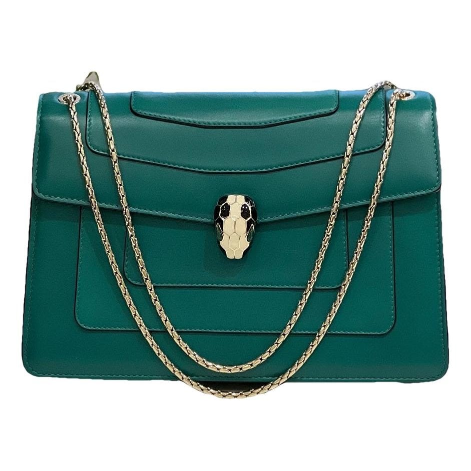 Serpenti leather handbag