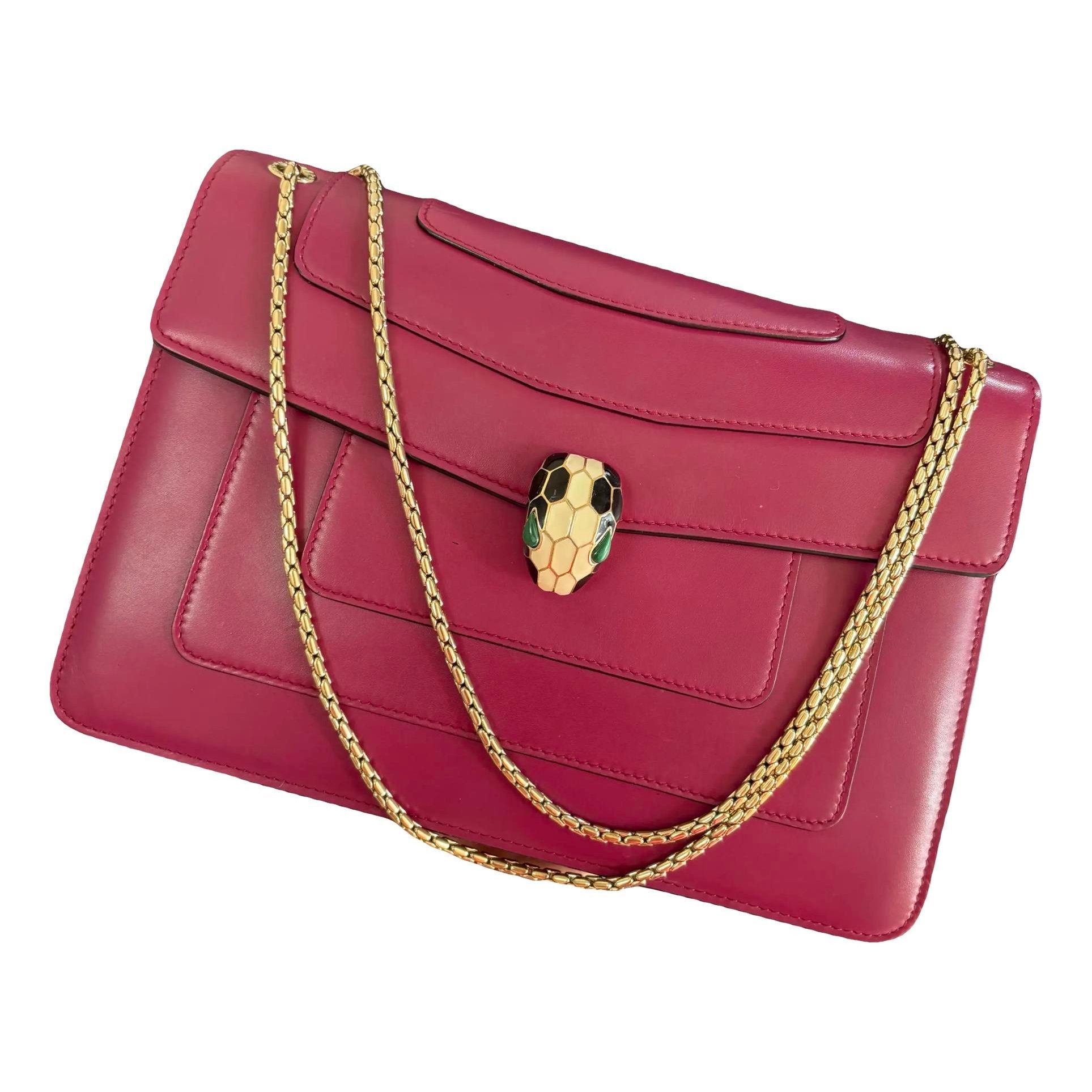 Serpenti leather handbag