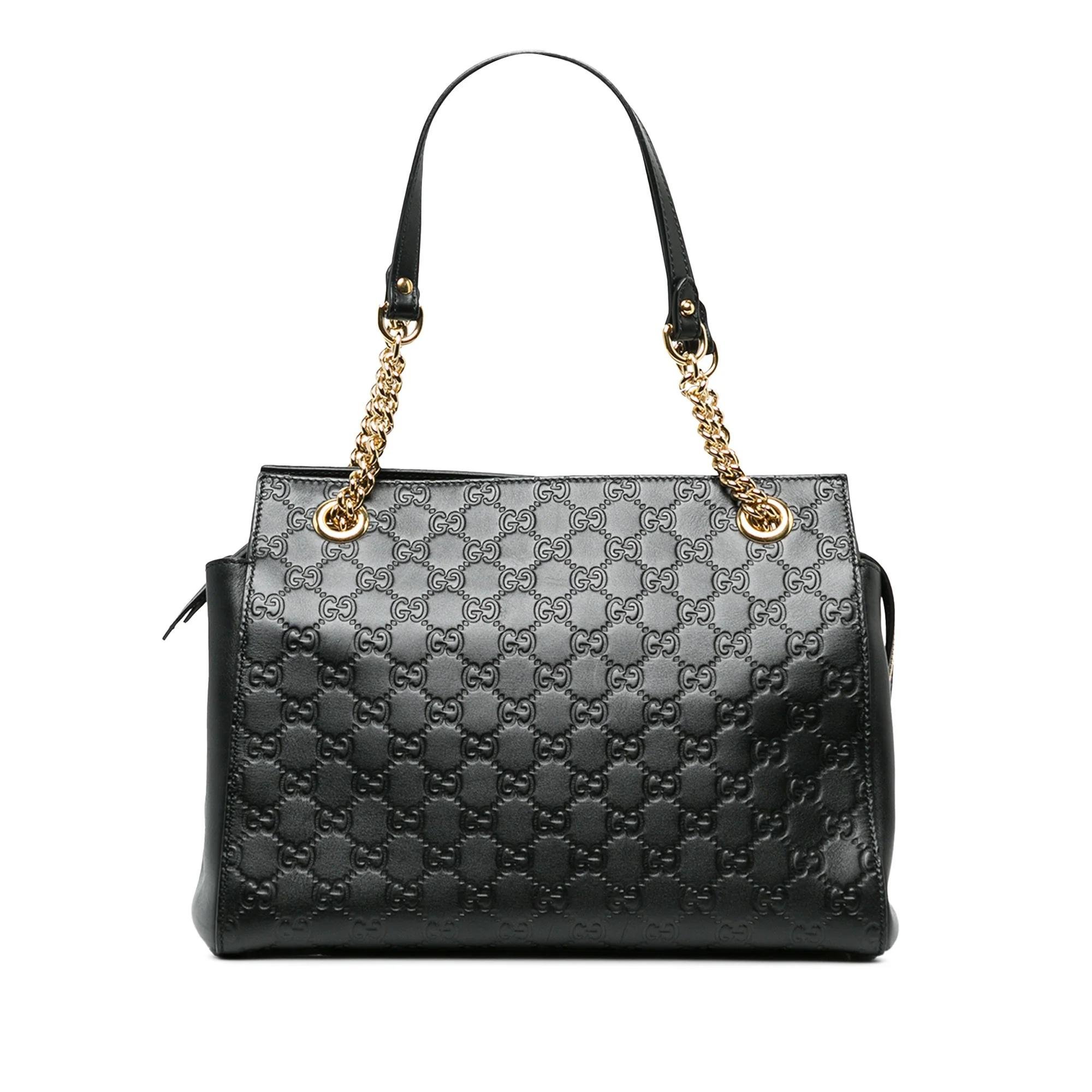 Gucci B leather handbag