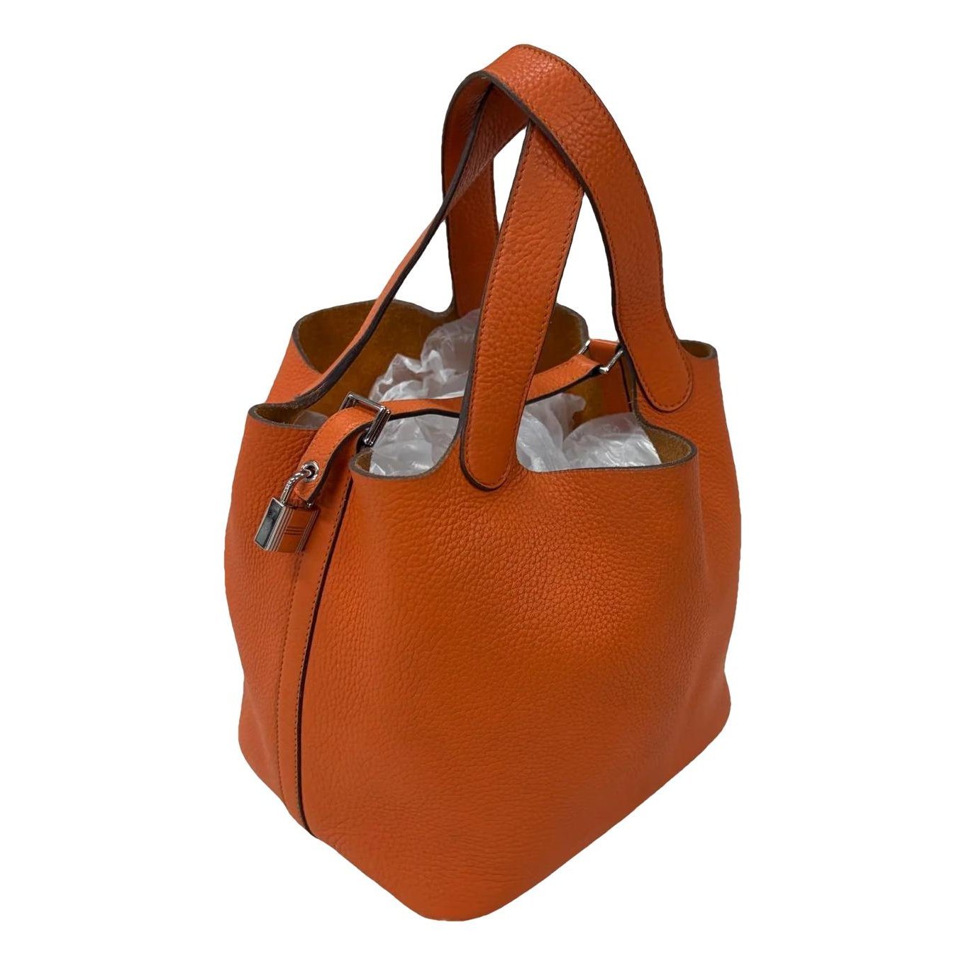 Picotin leather handbag