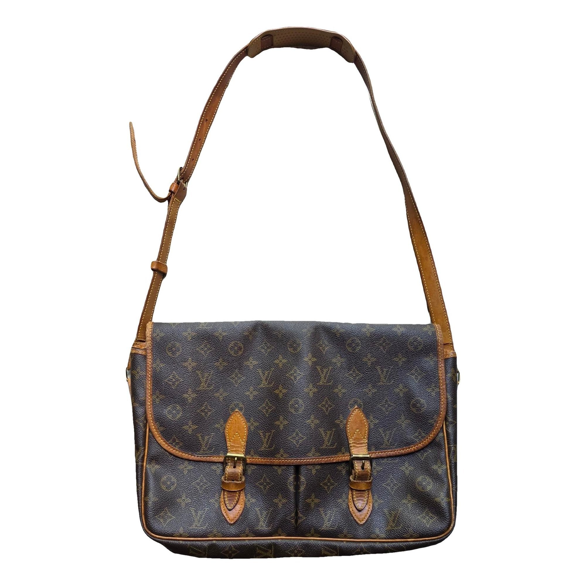 Gibeciere leather crossbody bag