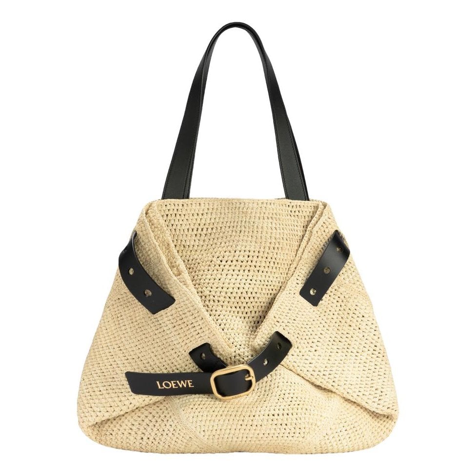 Leather tote