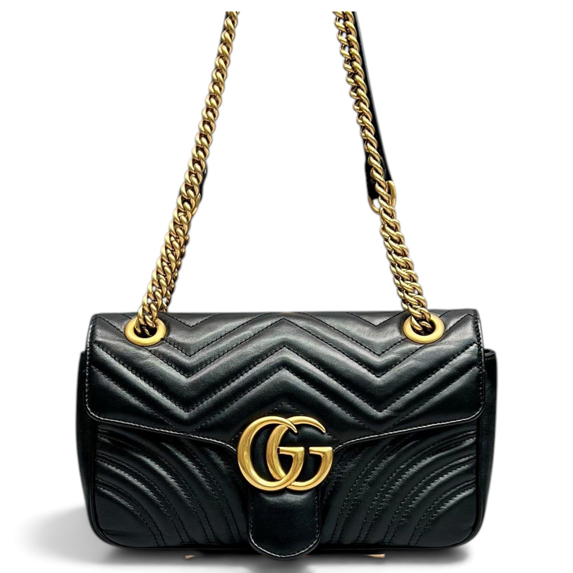 GG Marmont Flap leather crossbody bag
