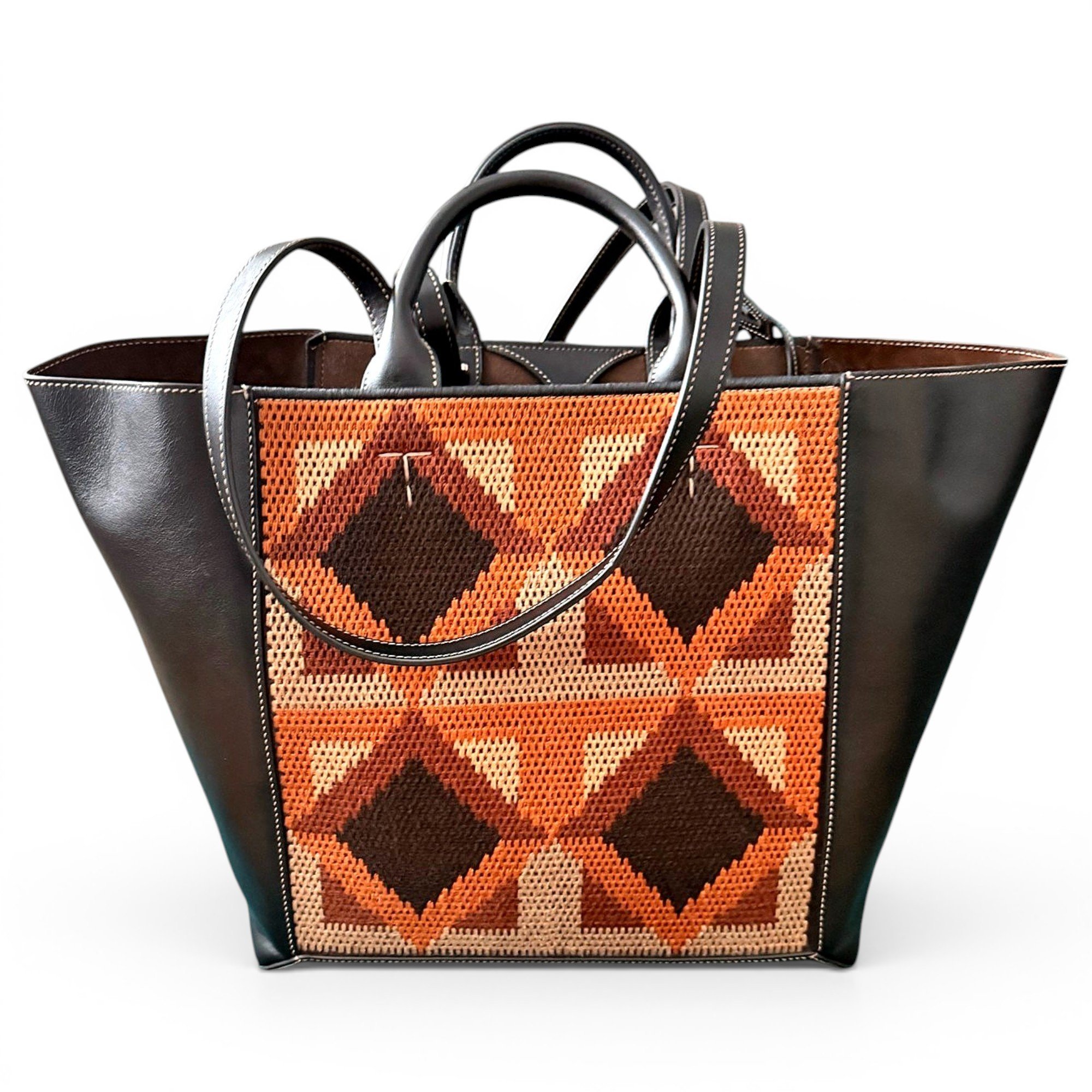 Leather tote