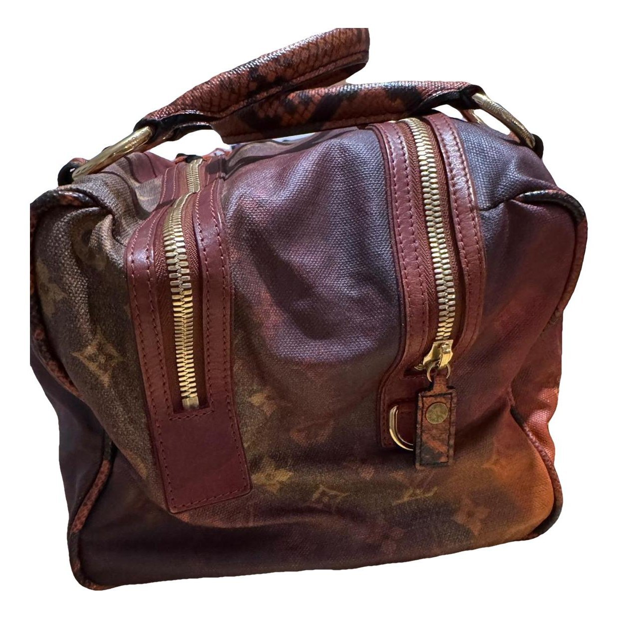 Patent leather handbag