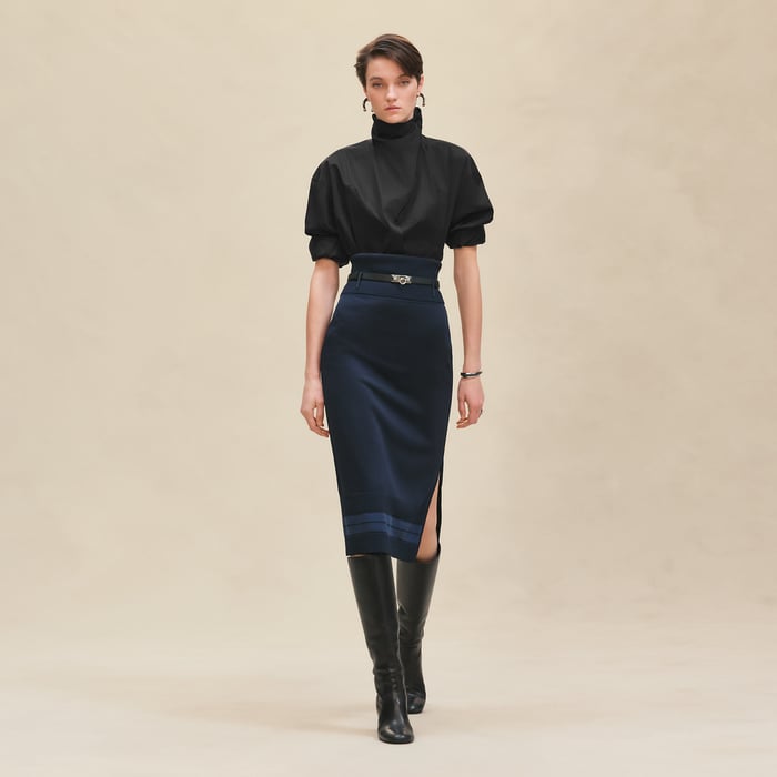 Bleu Noir Modular Bicolor Skirt
