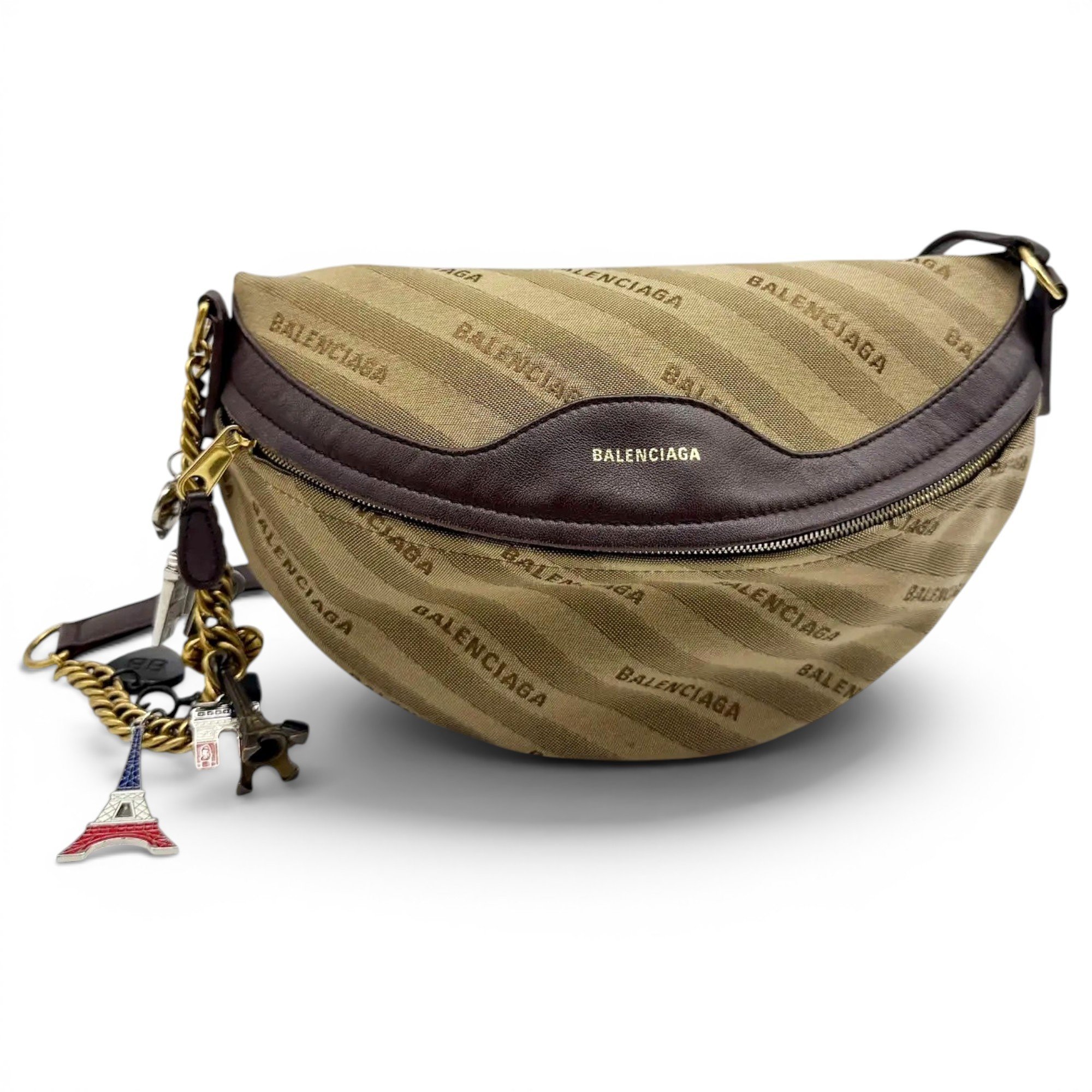 Wheel leather handbag
