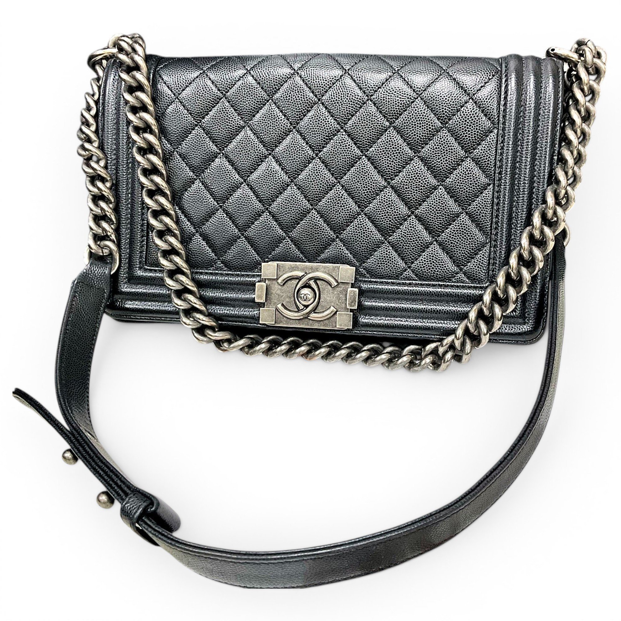 Boy leather crossbody bag