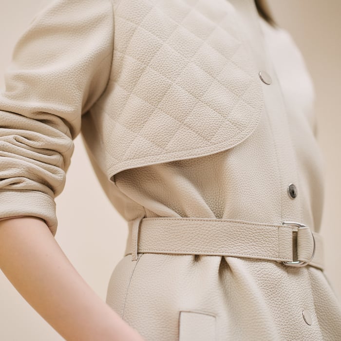 Blanc Camarguais Trench Coat