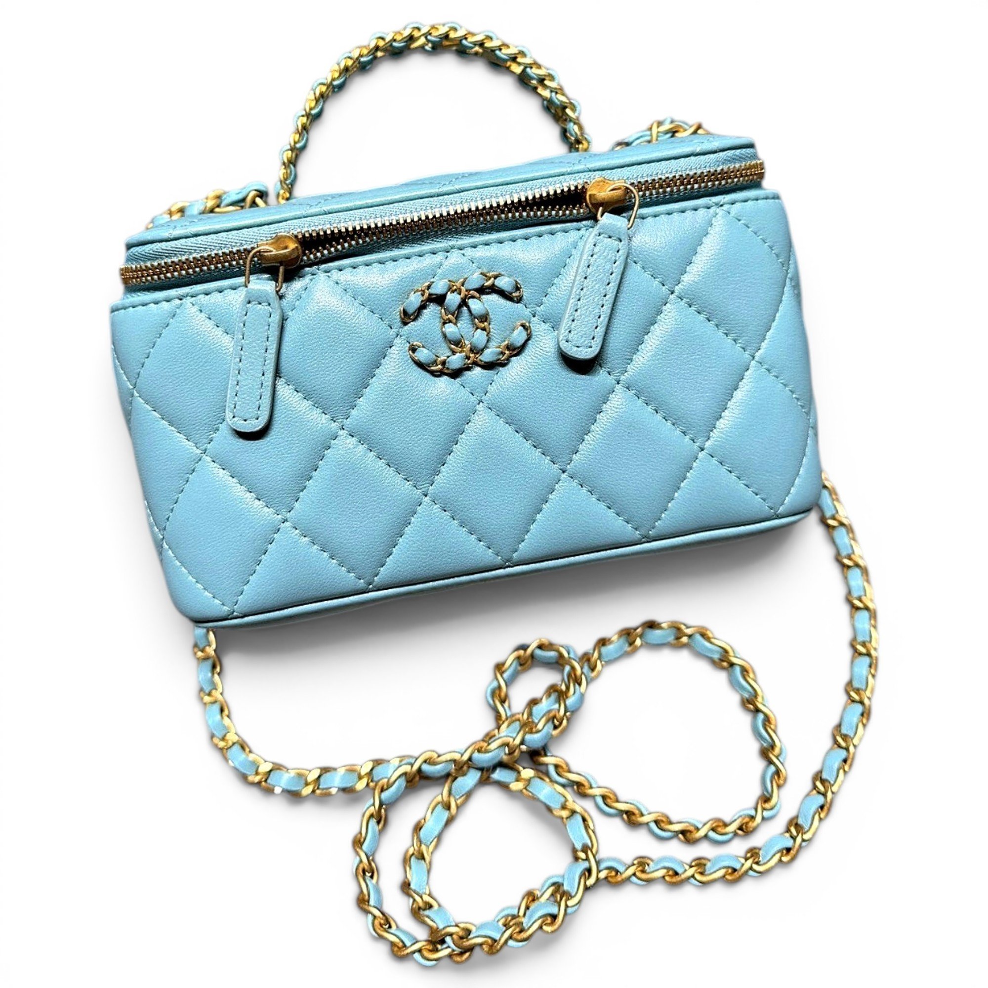 Trendy CC Vanity leather handbag