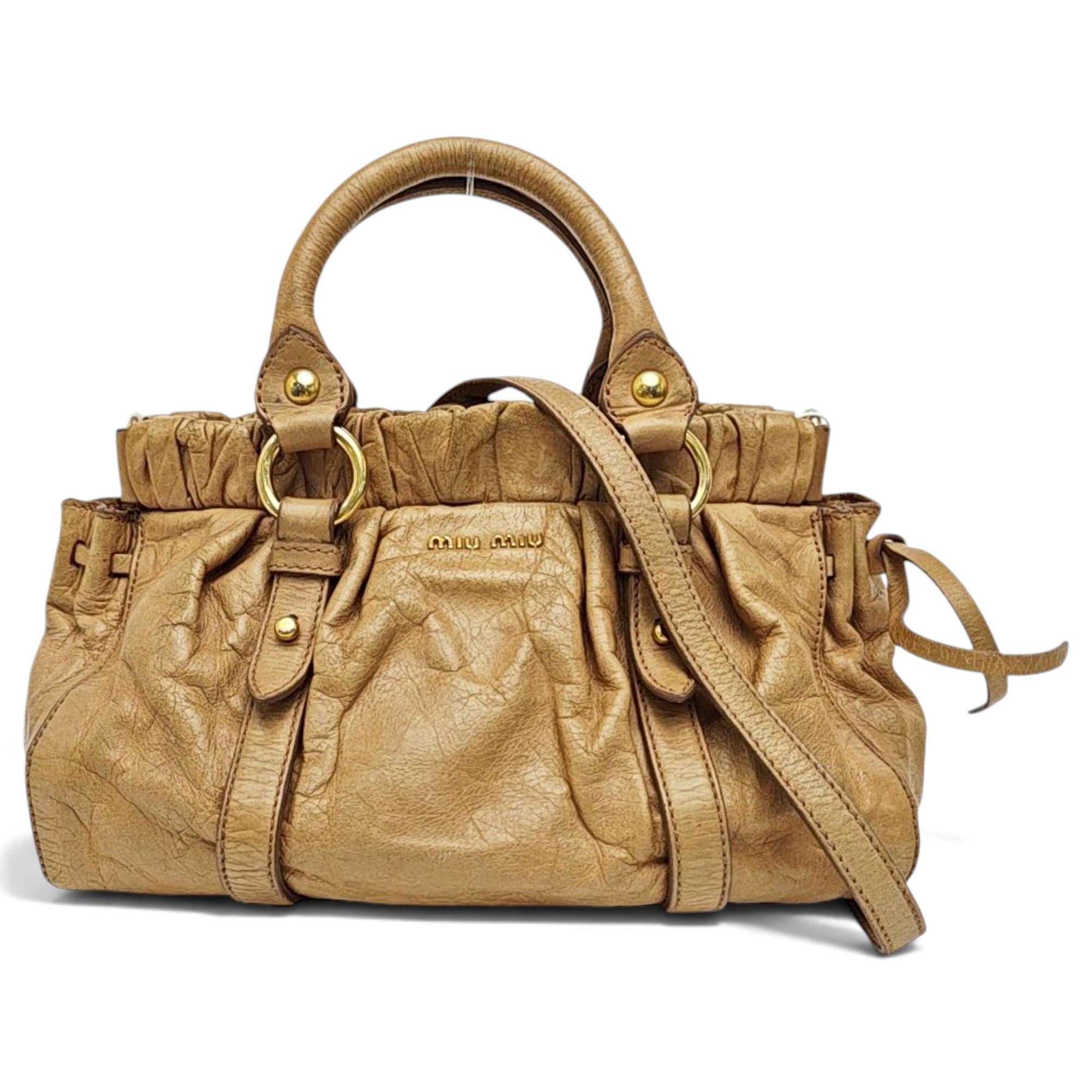 Bow bag leather handbag