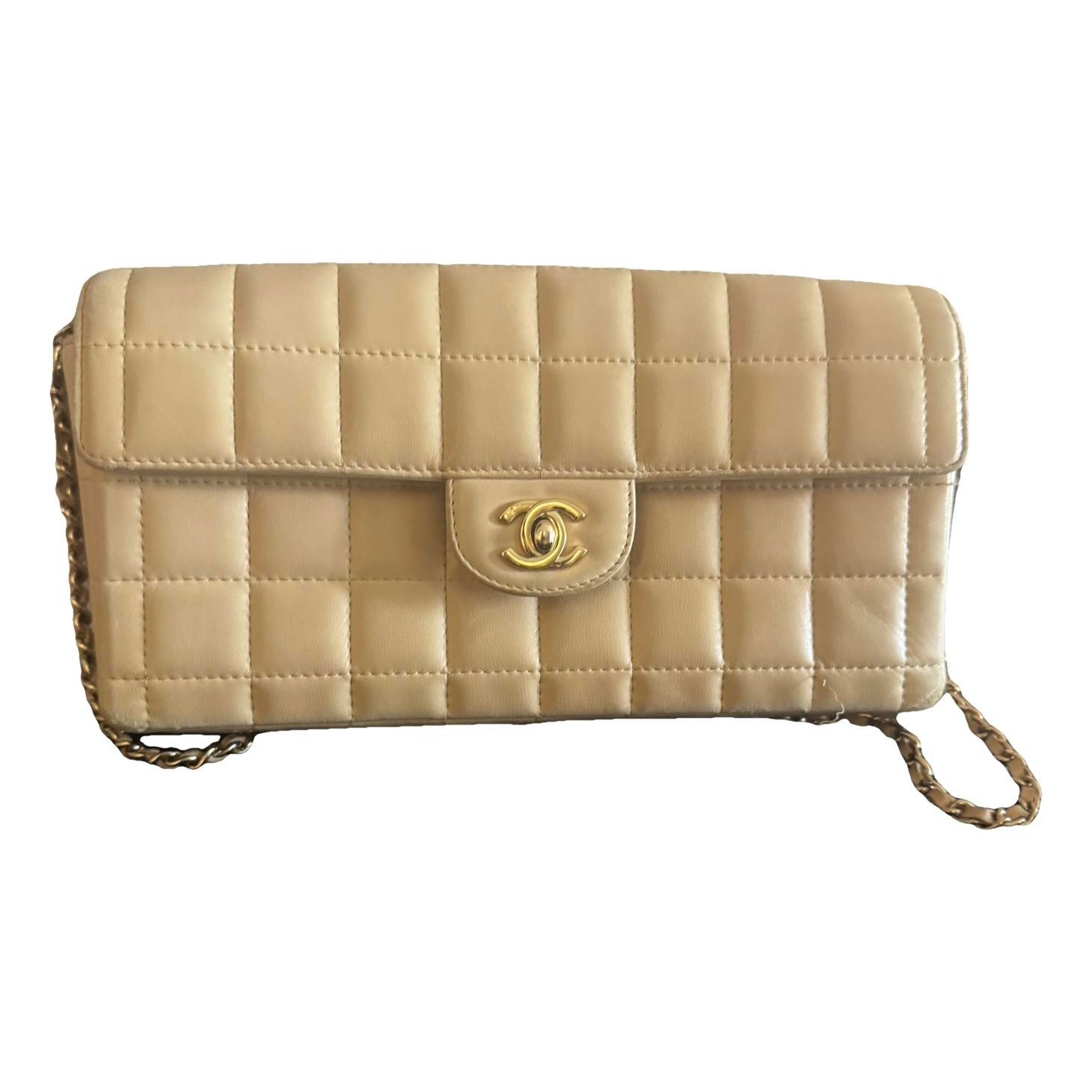 Leather clutch bag