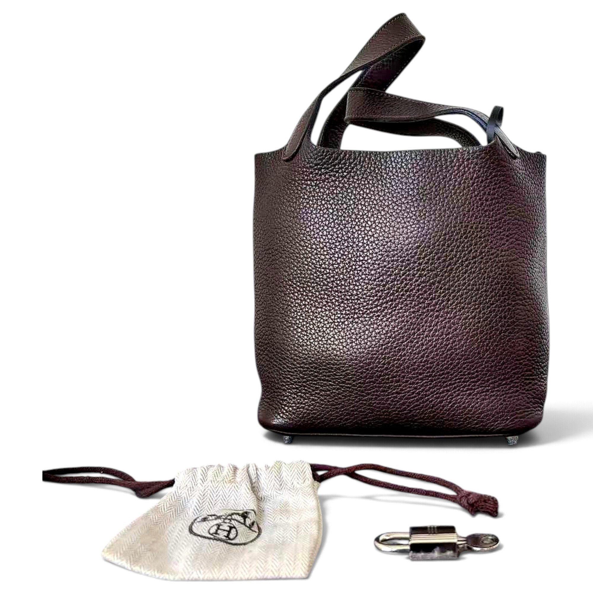Picotin leather handbag