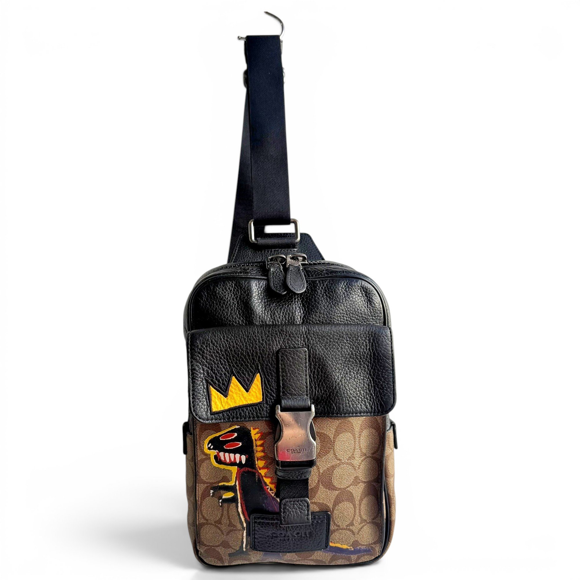 Leather backpack
