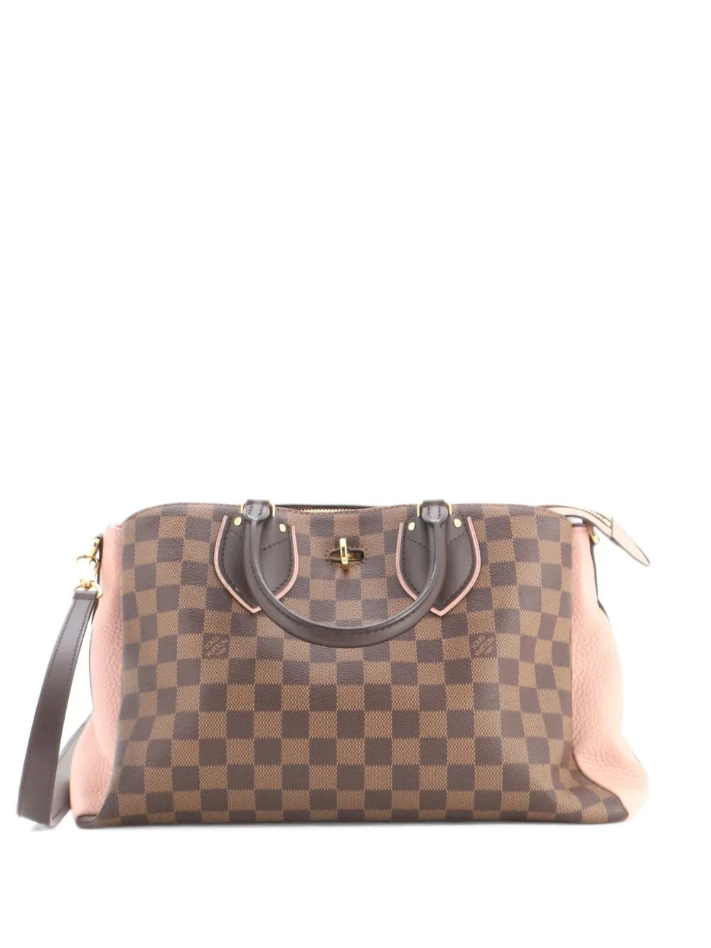Normandy Handbag Damier and Leather satchel