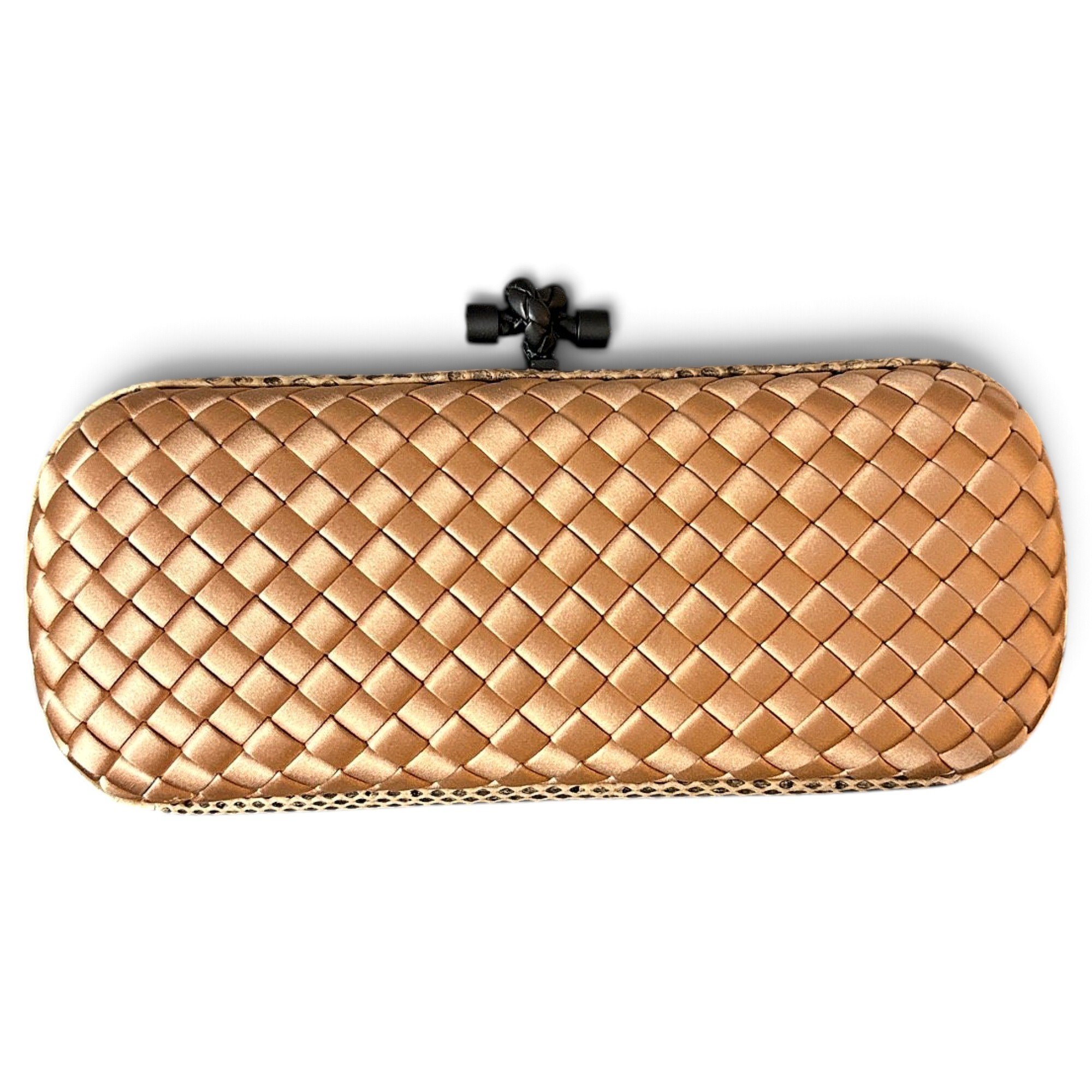 Pochette Knot silk clutch bag
