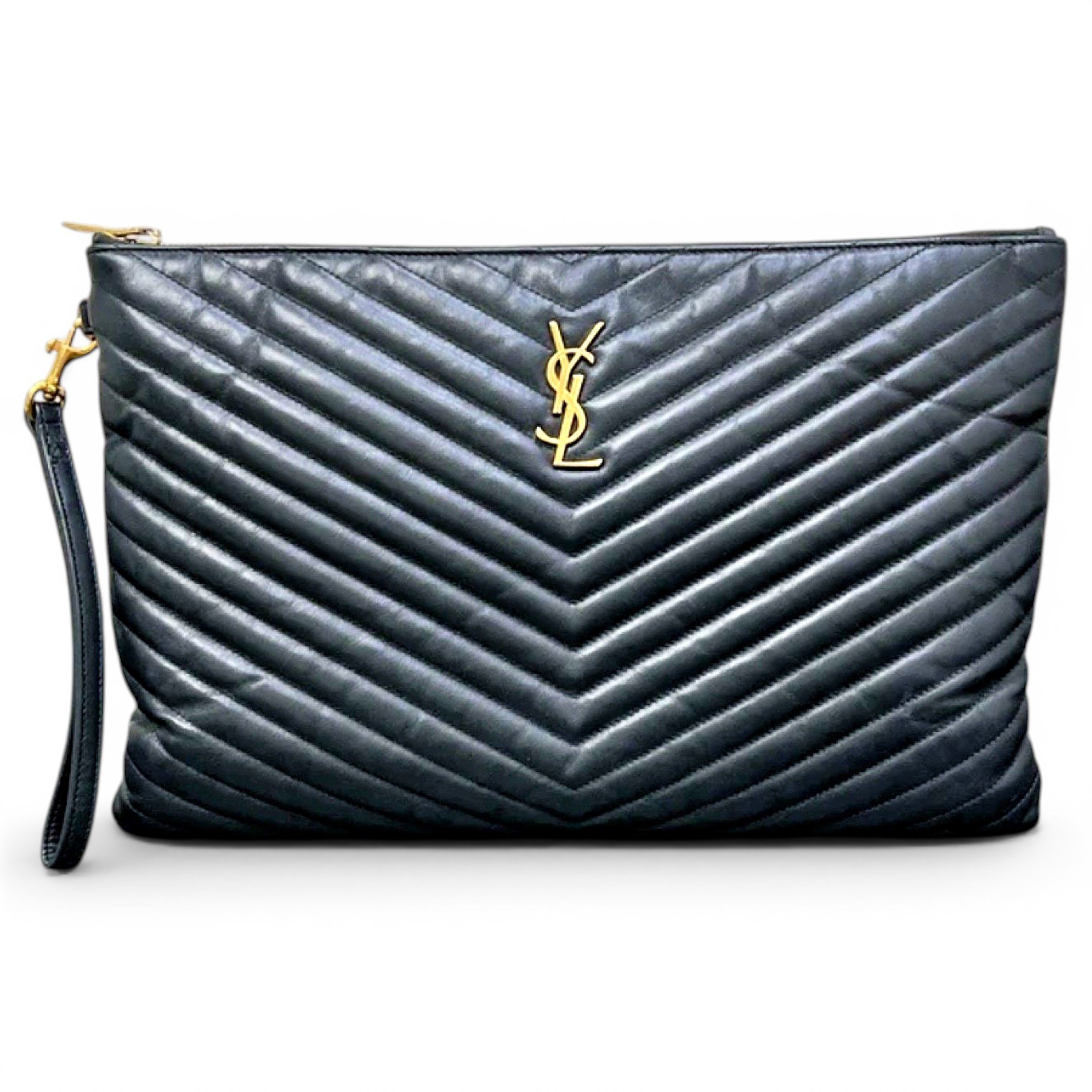 Cassandre leather clutch bag