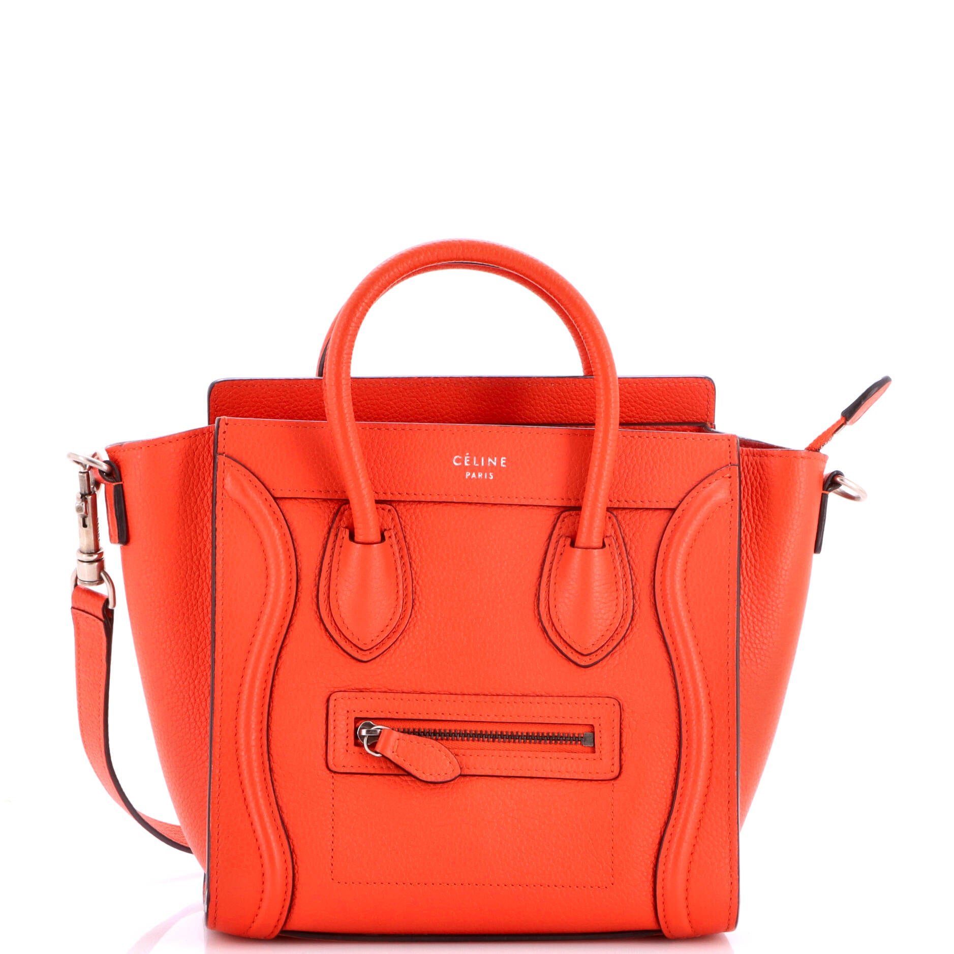 Luggage Bag Grainy Leather Nano