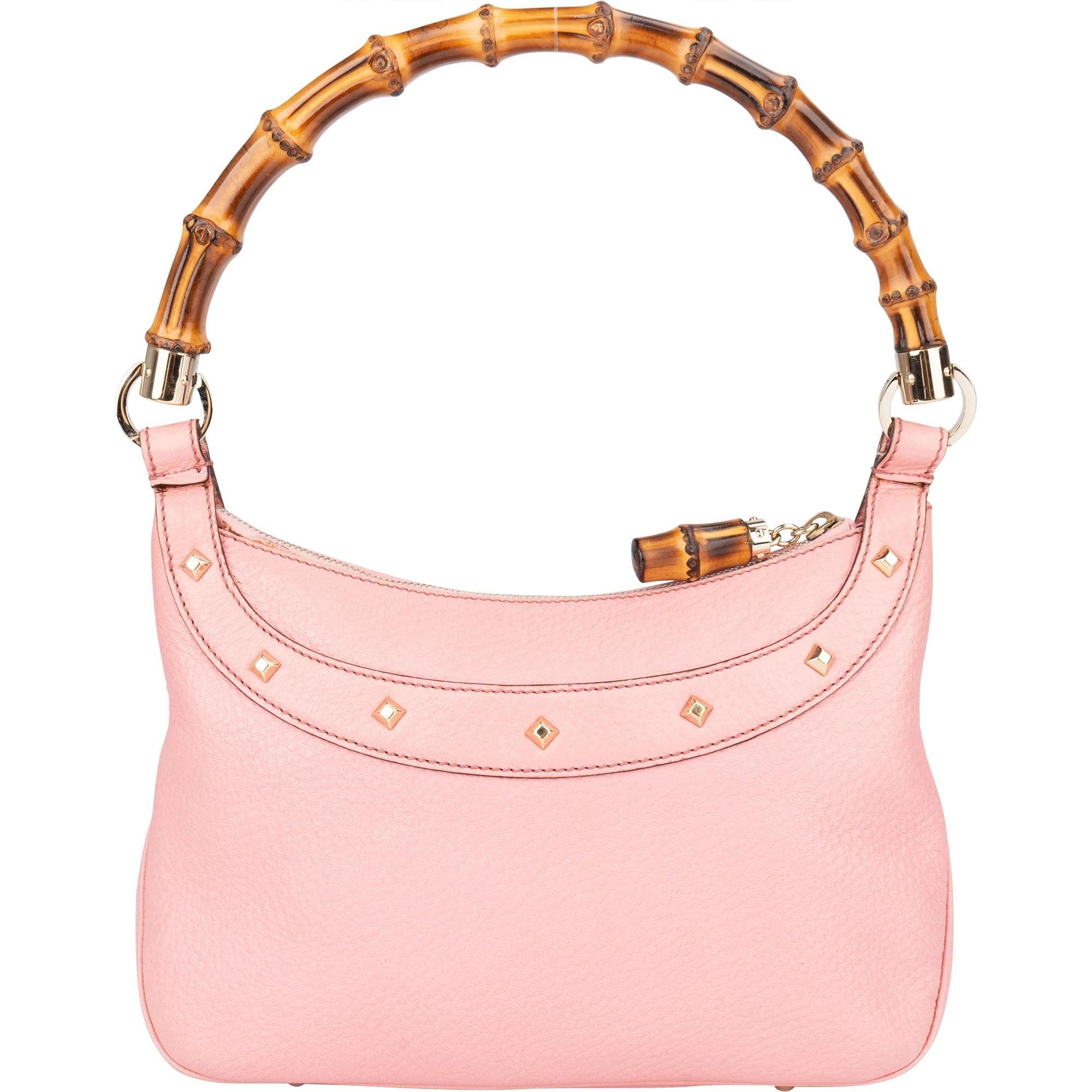 Bamboo leather handbag