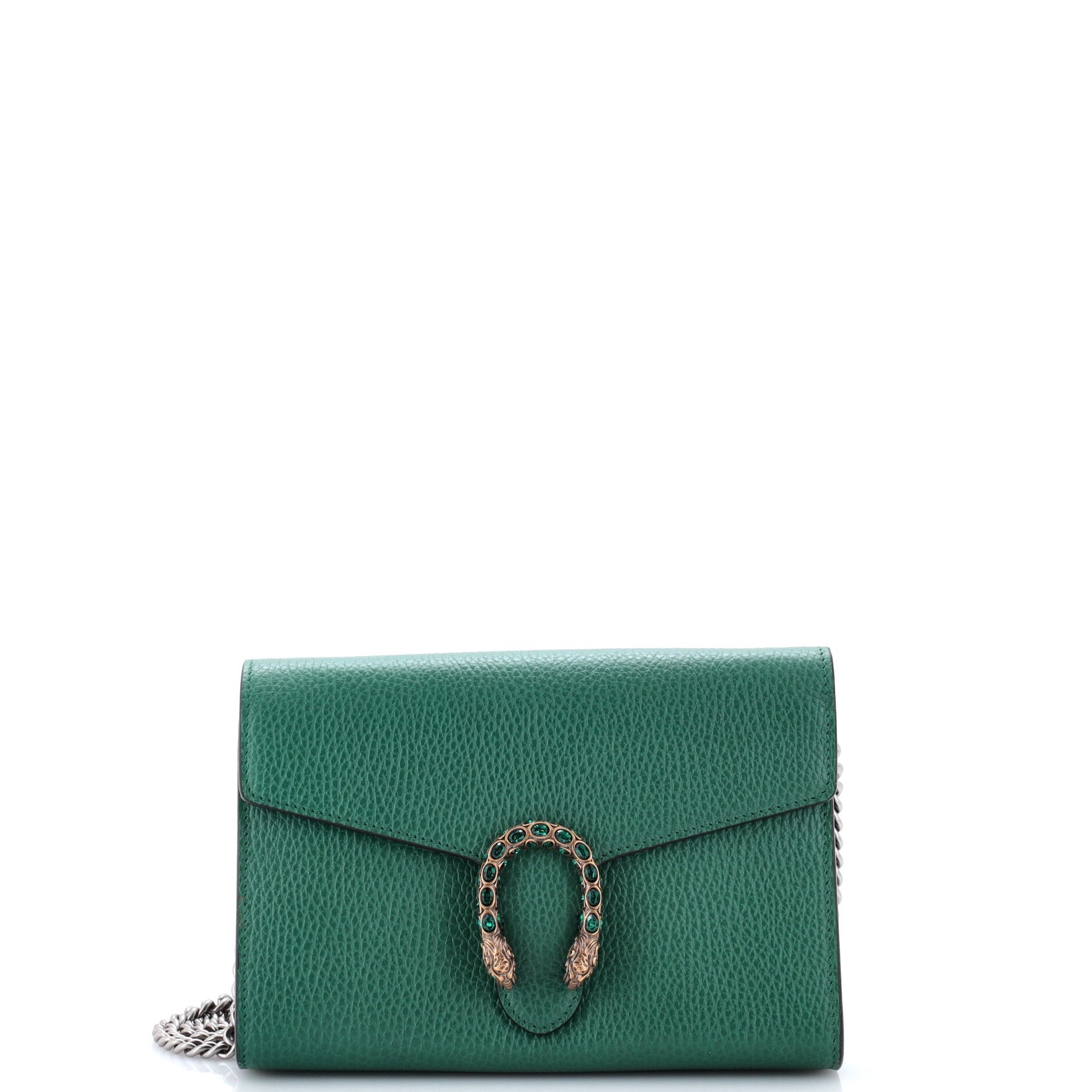 Dionysus Chain Wallet Leather with Embellished Detail Small