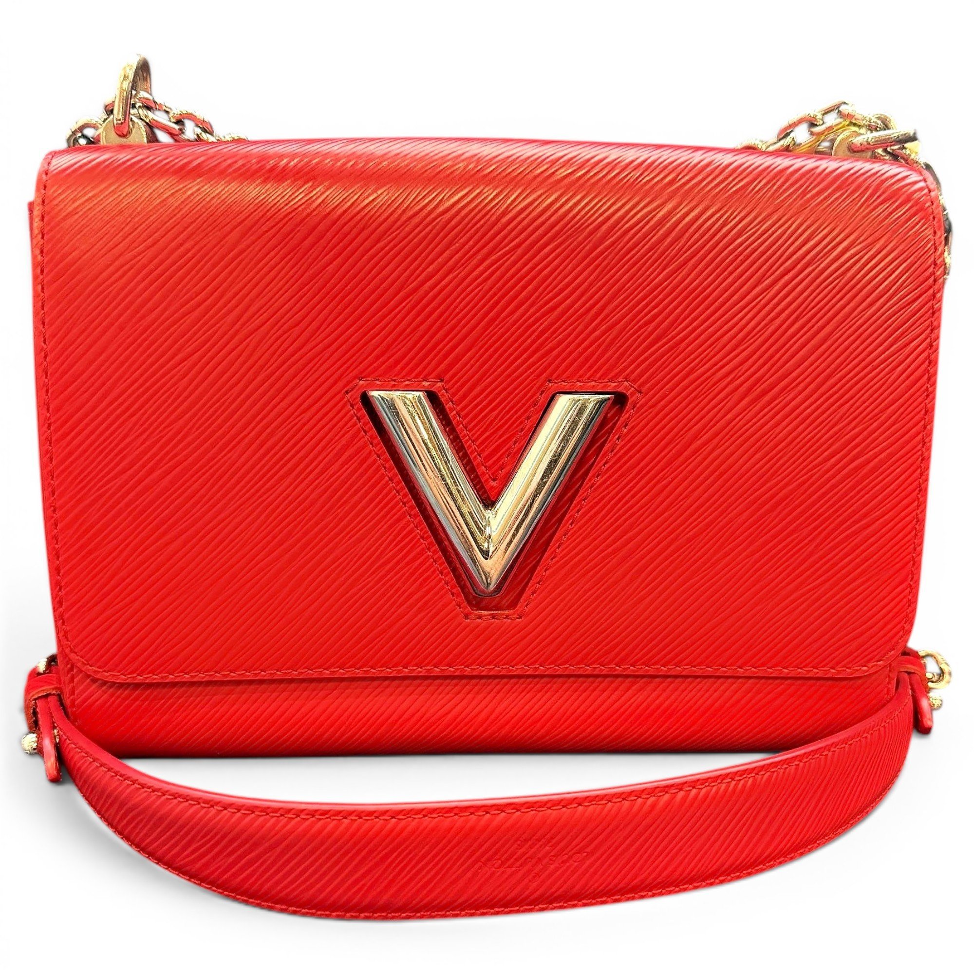 Twist leather handbag