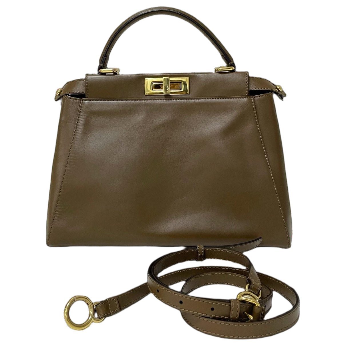 Peekaboo leather handbag