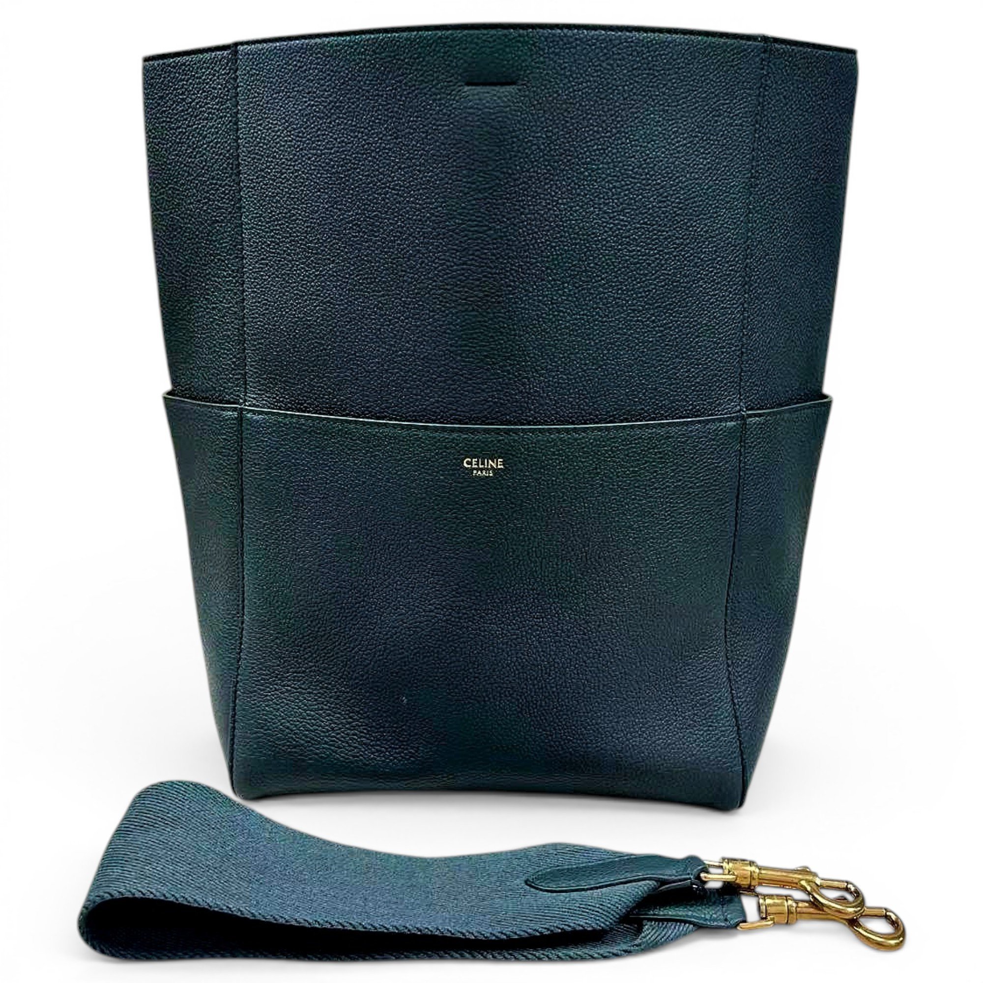 Seau Sangle leather handbag