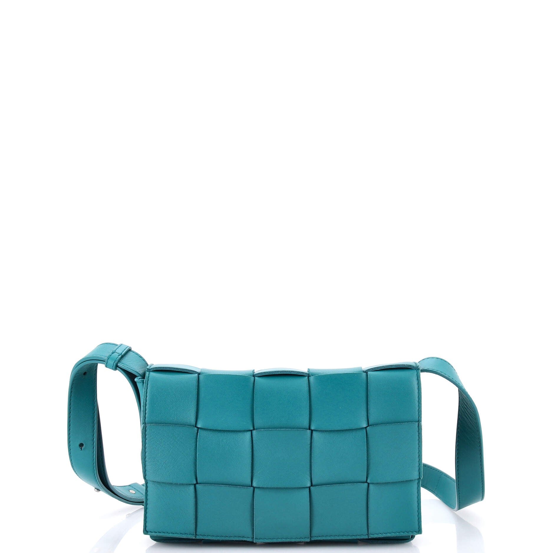 Cassette Crossbody Bag Maxi Intrecciato Leather