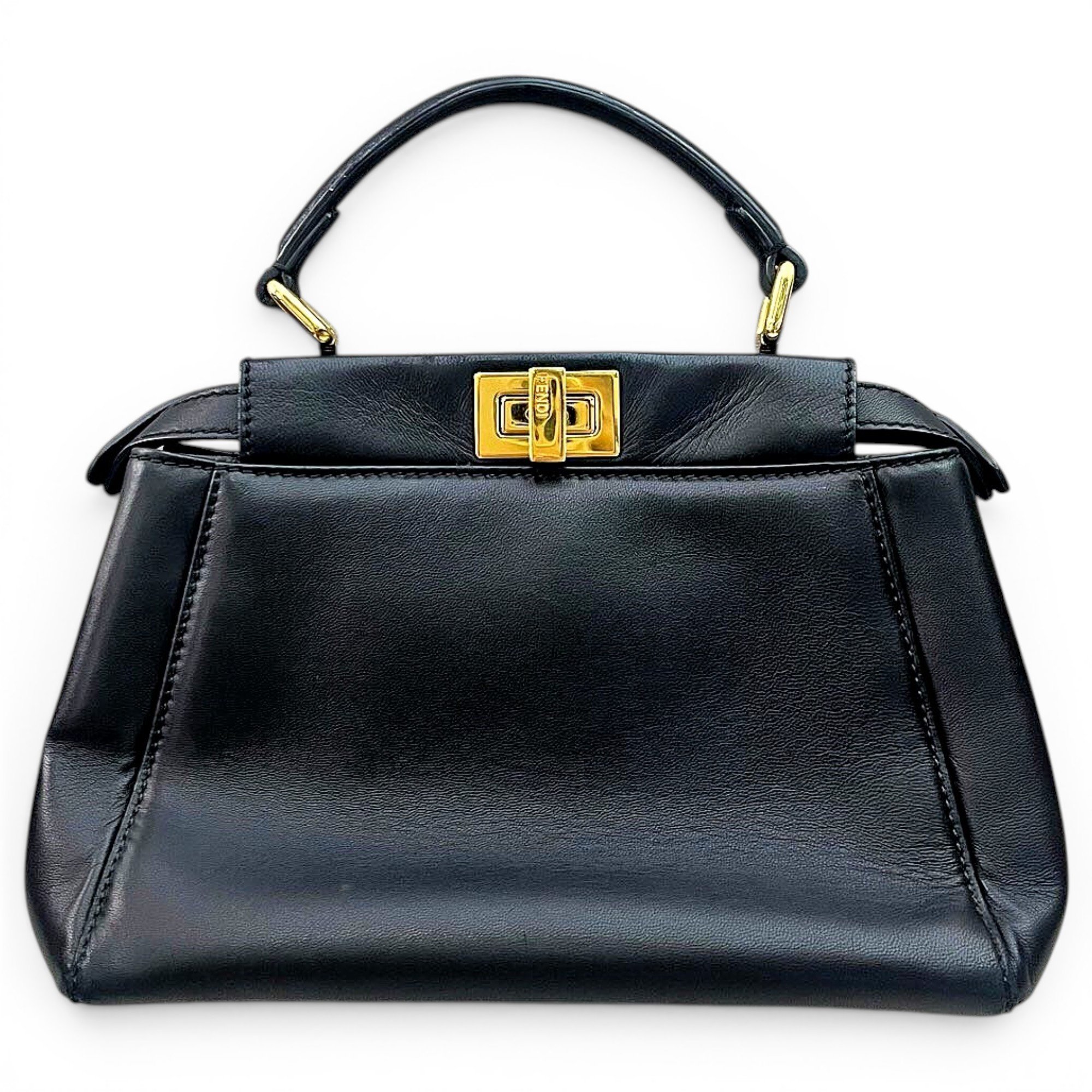 Peekaboo leather handbag