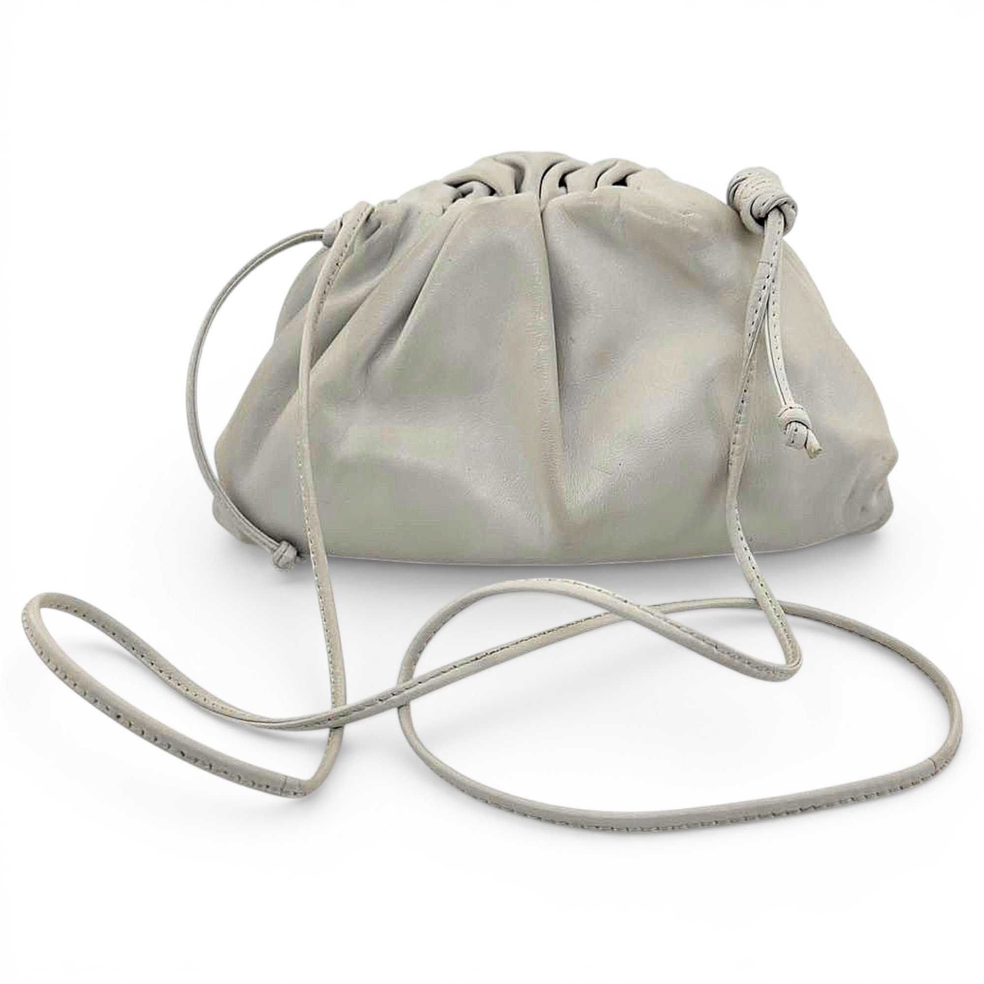 Pouch leather crossbody bag